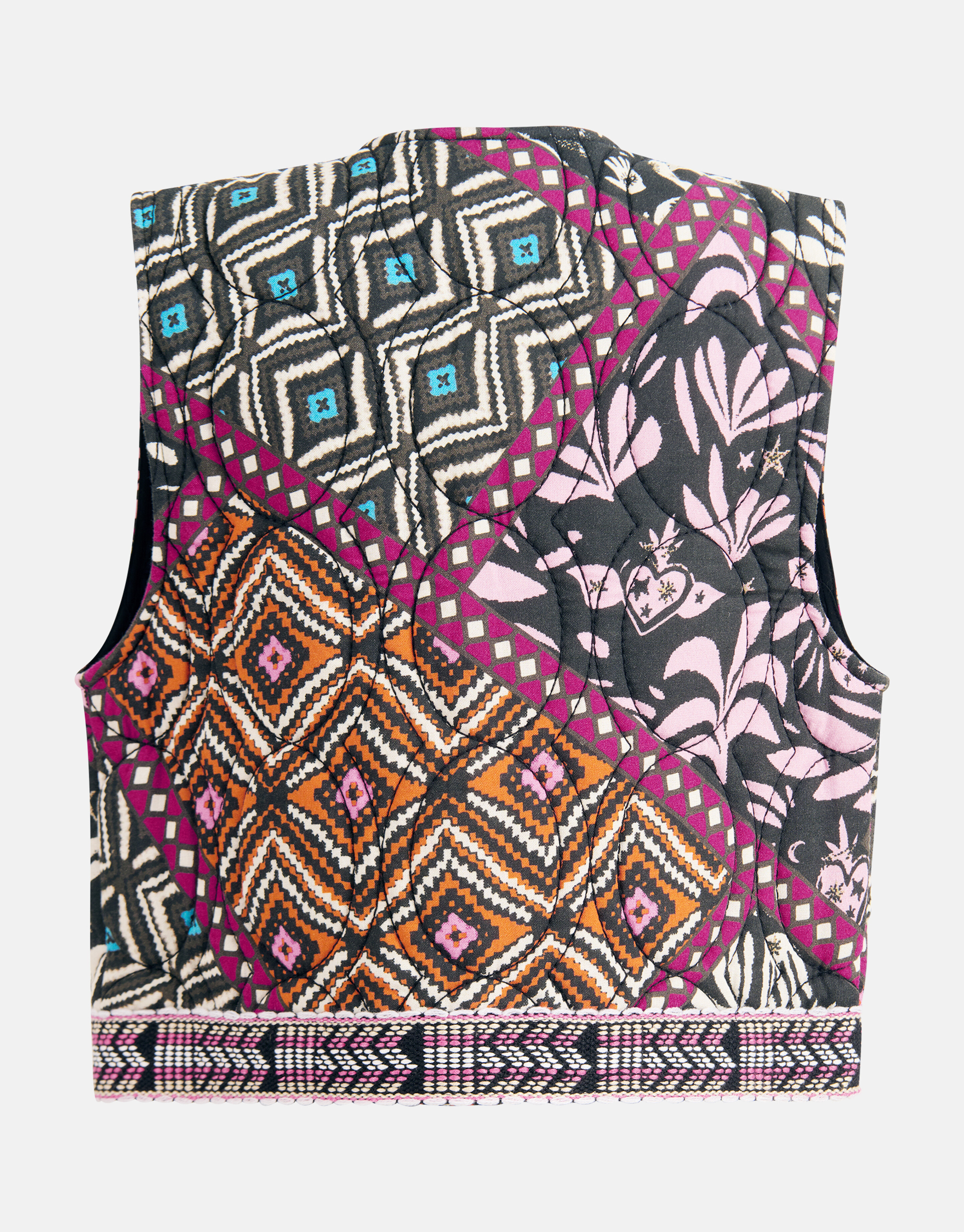 Grafisch Gilet Zwart SHOEBY GIRLS