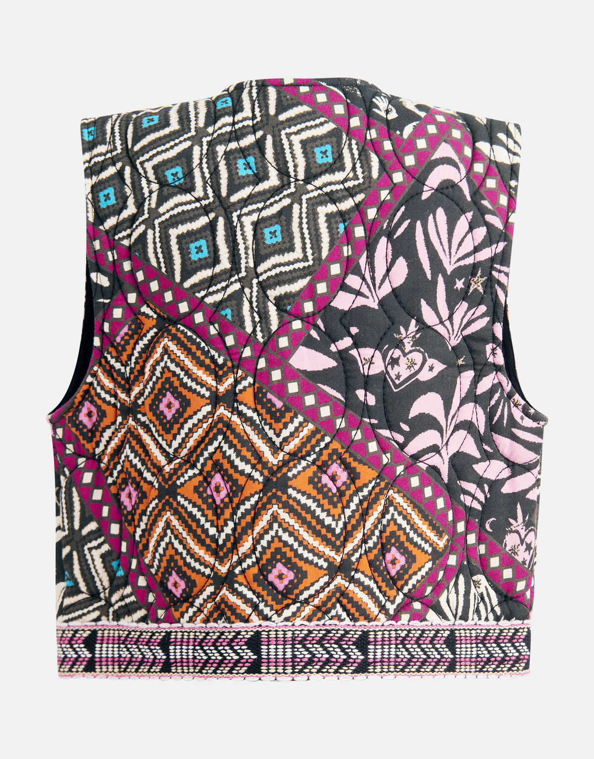 Grafisch Gilet Zwart SHOEBY GIRLS