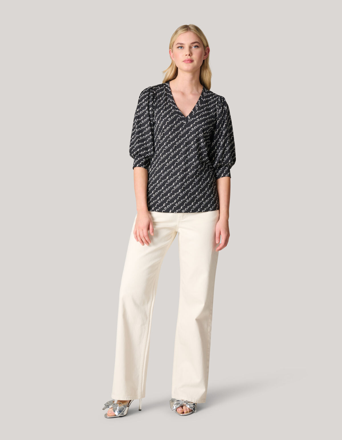 Rib Jersey Top Zwart SHOEBY WOMEN