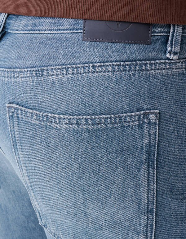 Relaxed Fit Jeans Blauw/Grijs SHOEBY MEN