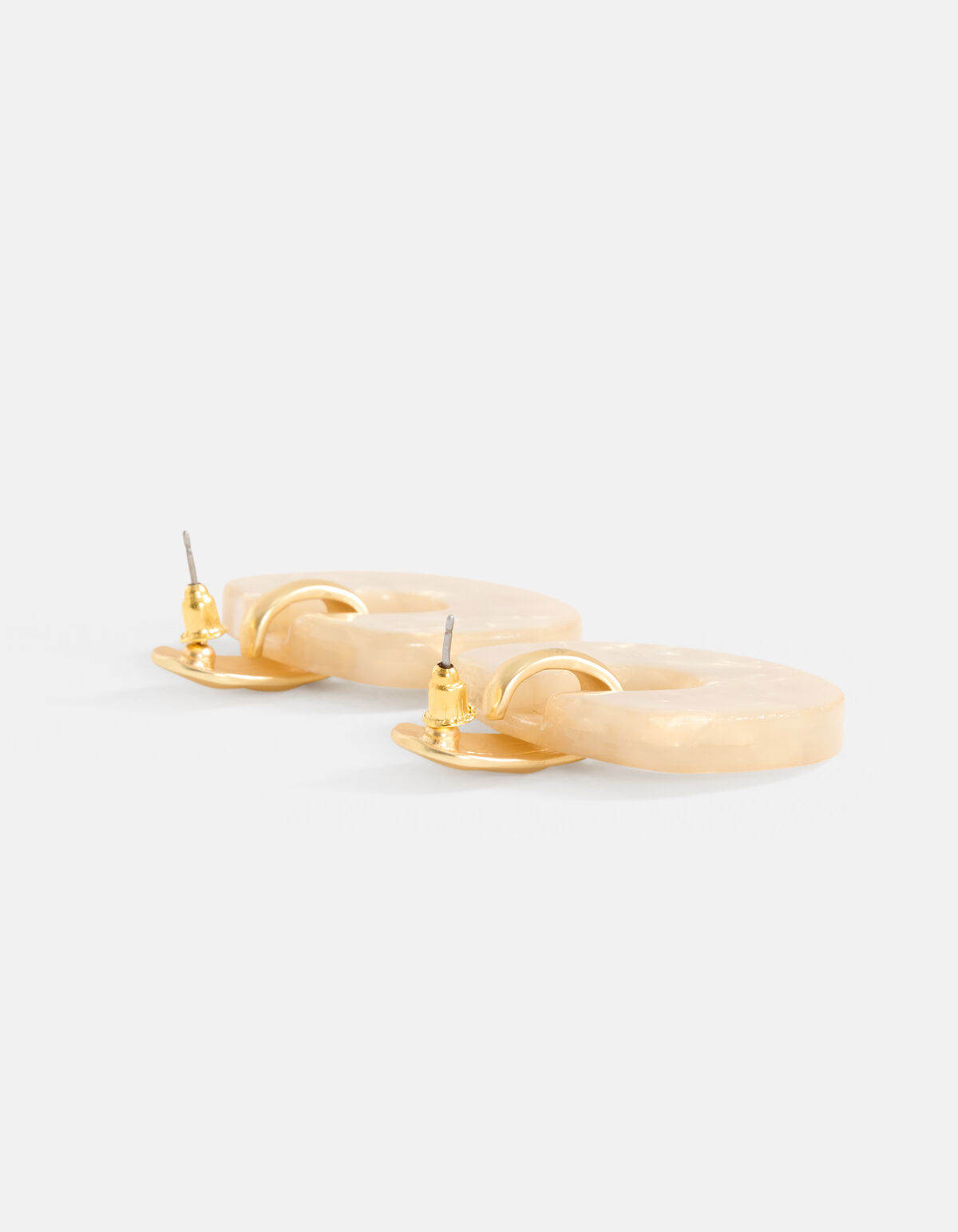 Marble Oorbellen Beige SHOEBY ACCESSOIRES