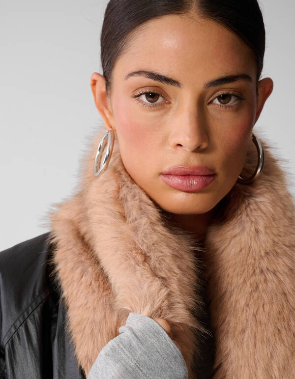 Reversible Nylon Faux Fur Jack Zwart By Anna SHOEBY WOMEN