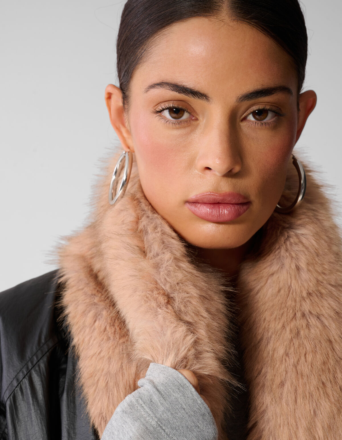 Reversible Nylon Faux Fur Jack Zwart By Anna SHOEBY WOMEN