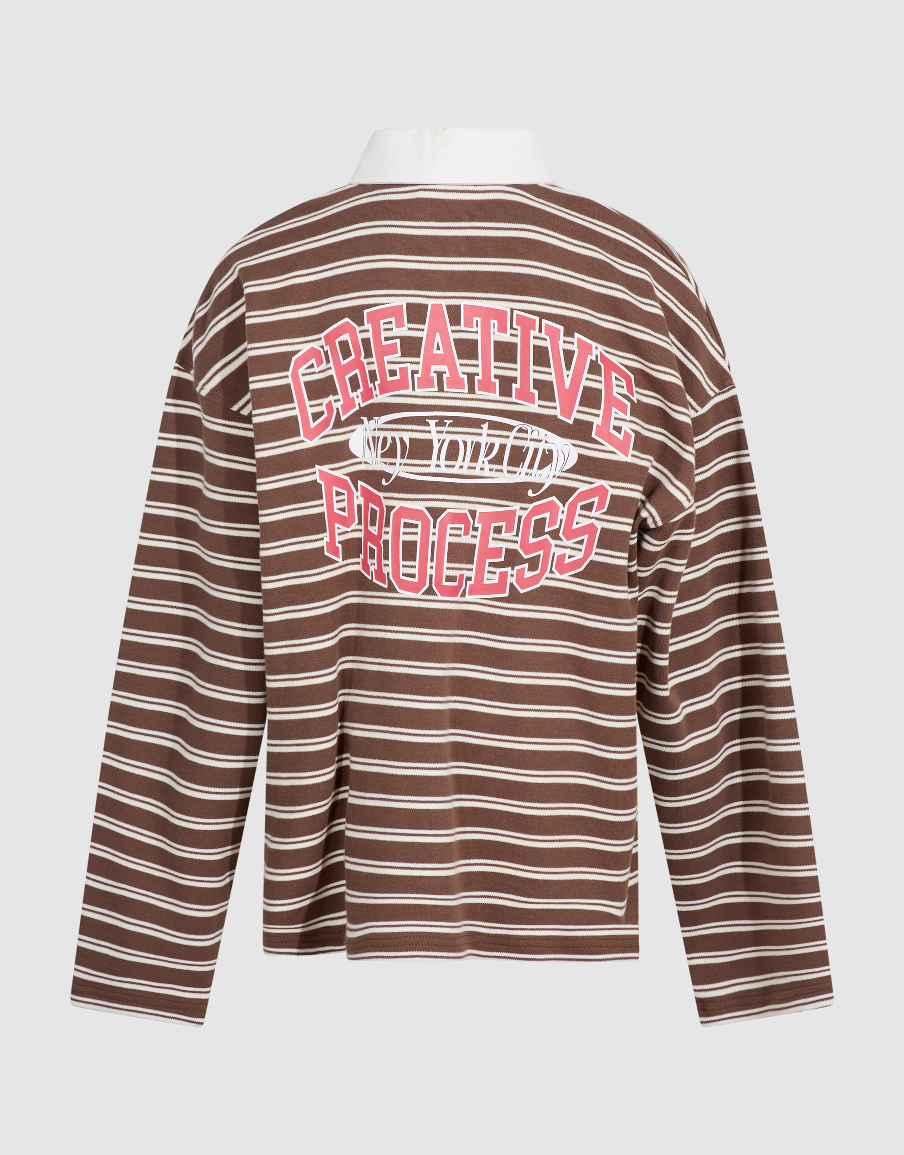 Gestreepte Polo Sweater Bruin SHOEBY BOYS