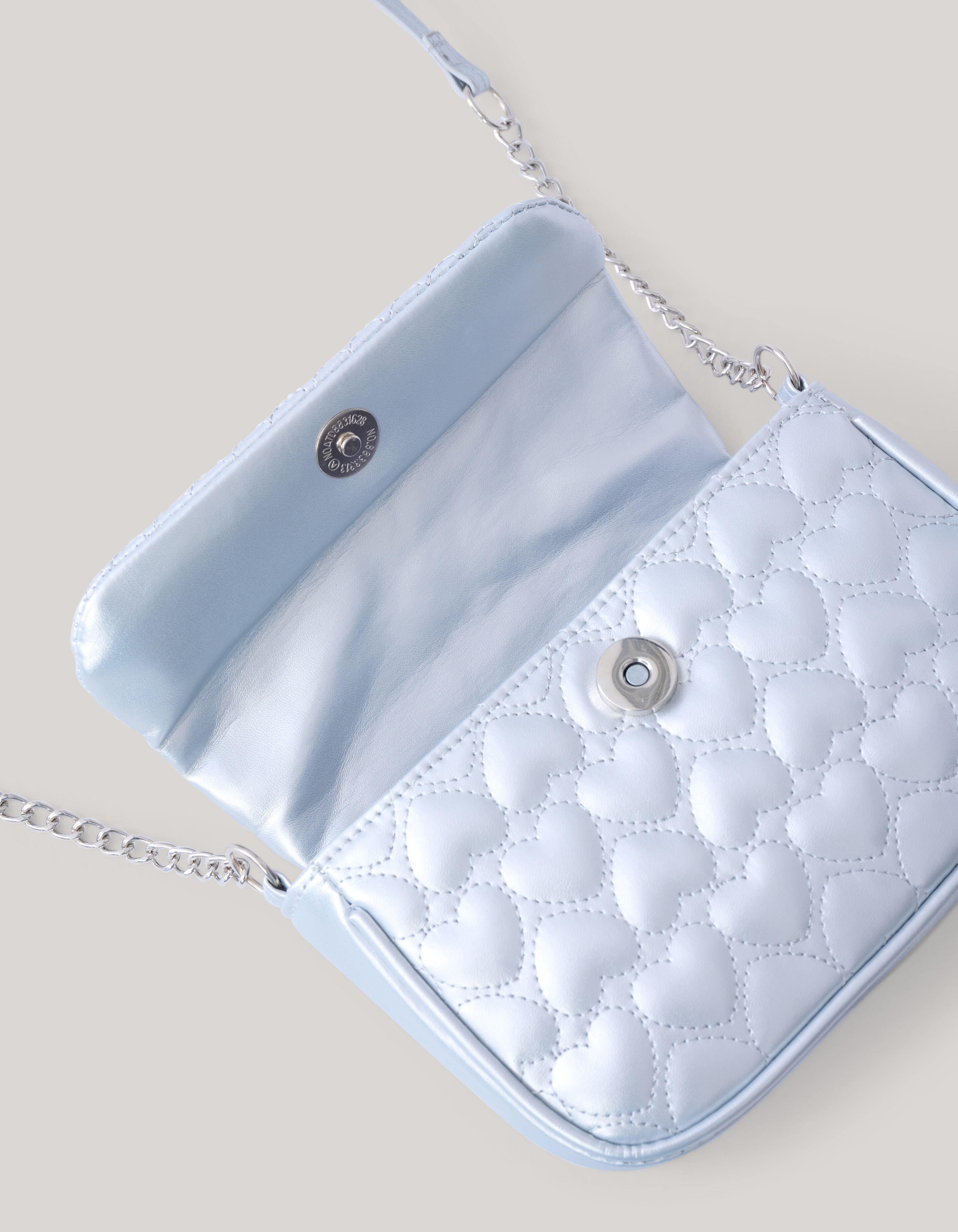 Quilted Heart Tas Zilver SHOEBY GIRLS