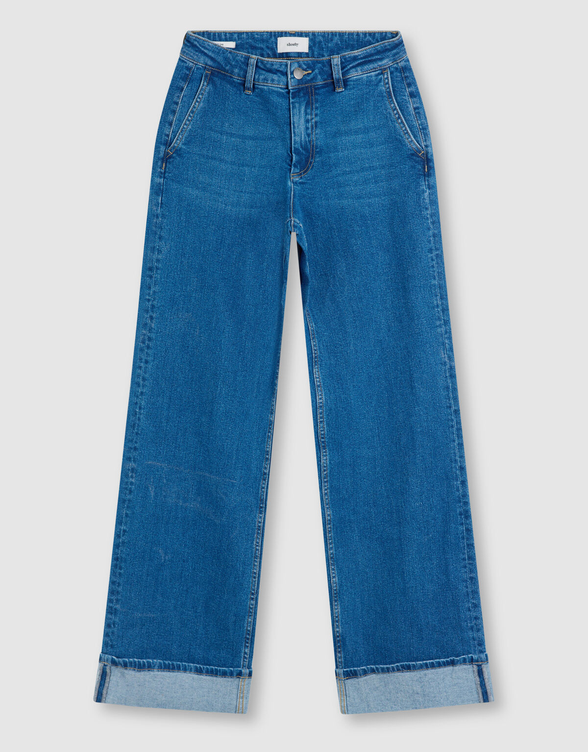 Classic Wide Leg Jeans Donkerblauw SHOEBY WOMEN