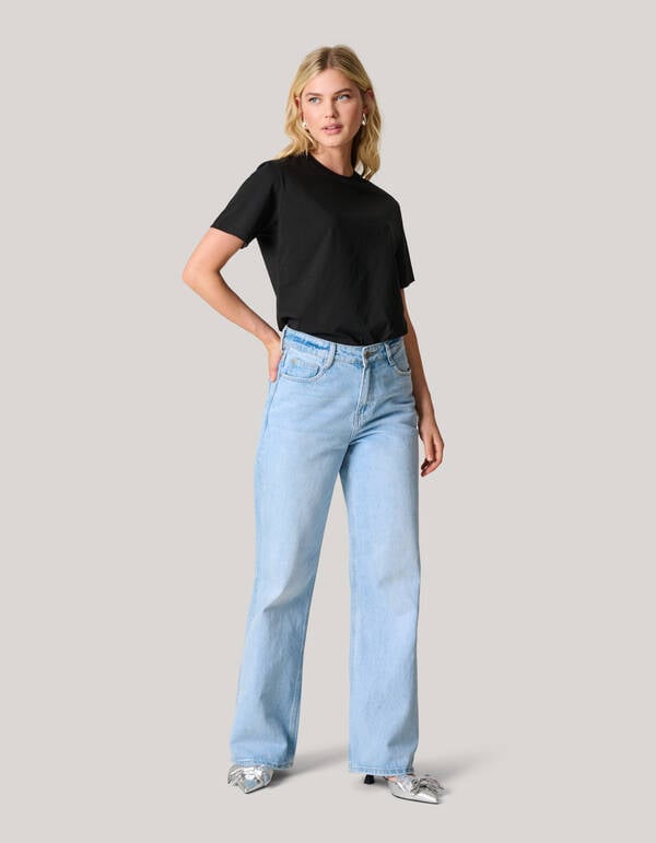 Basis T-shirt Zwart SHOEBY WOMEN