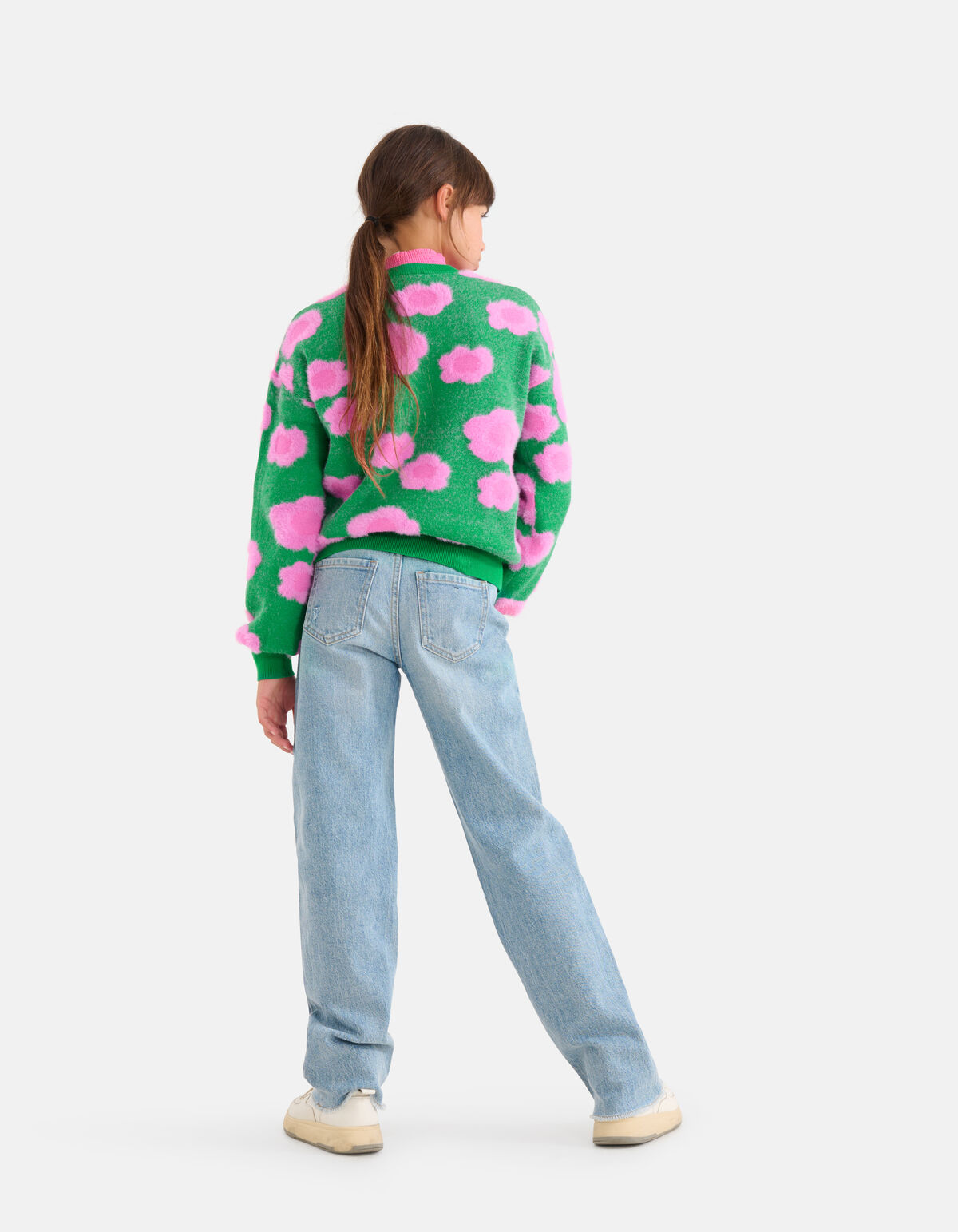 Bloemenprint Vest Groen SHOEBY GIRLS