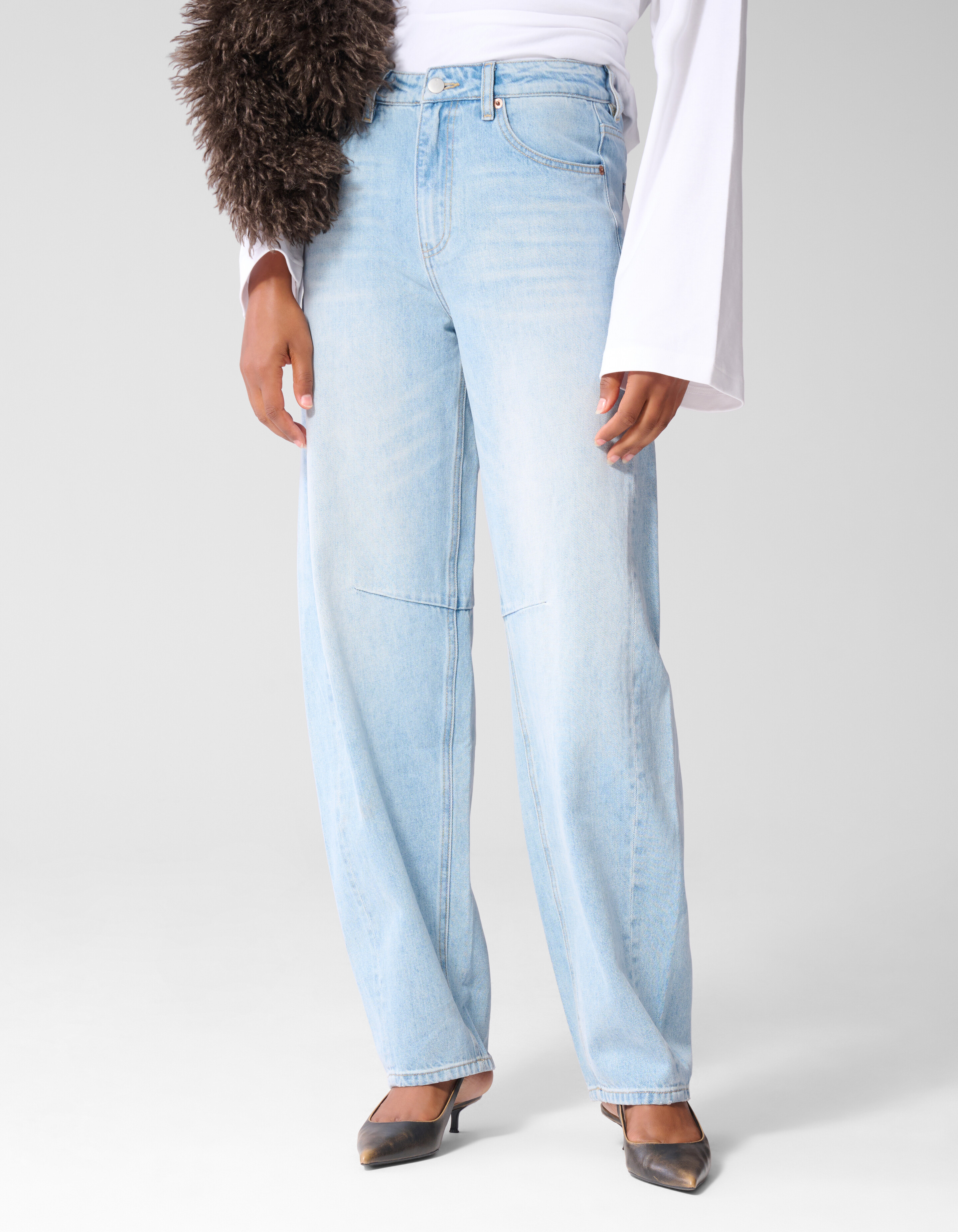 Sculpted Barrel Fit Jeans Lichtblauw SHOEBY WOMEN