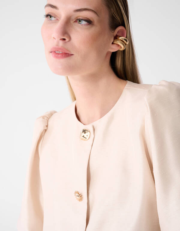 Button Blouse Gebroken Wit By Fred SHOEBY WOMEN