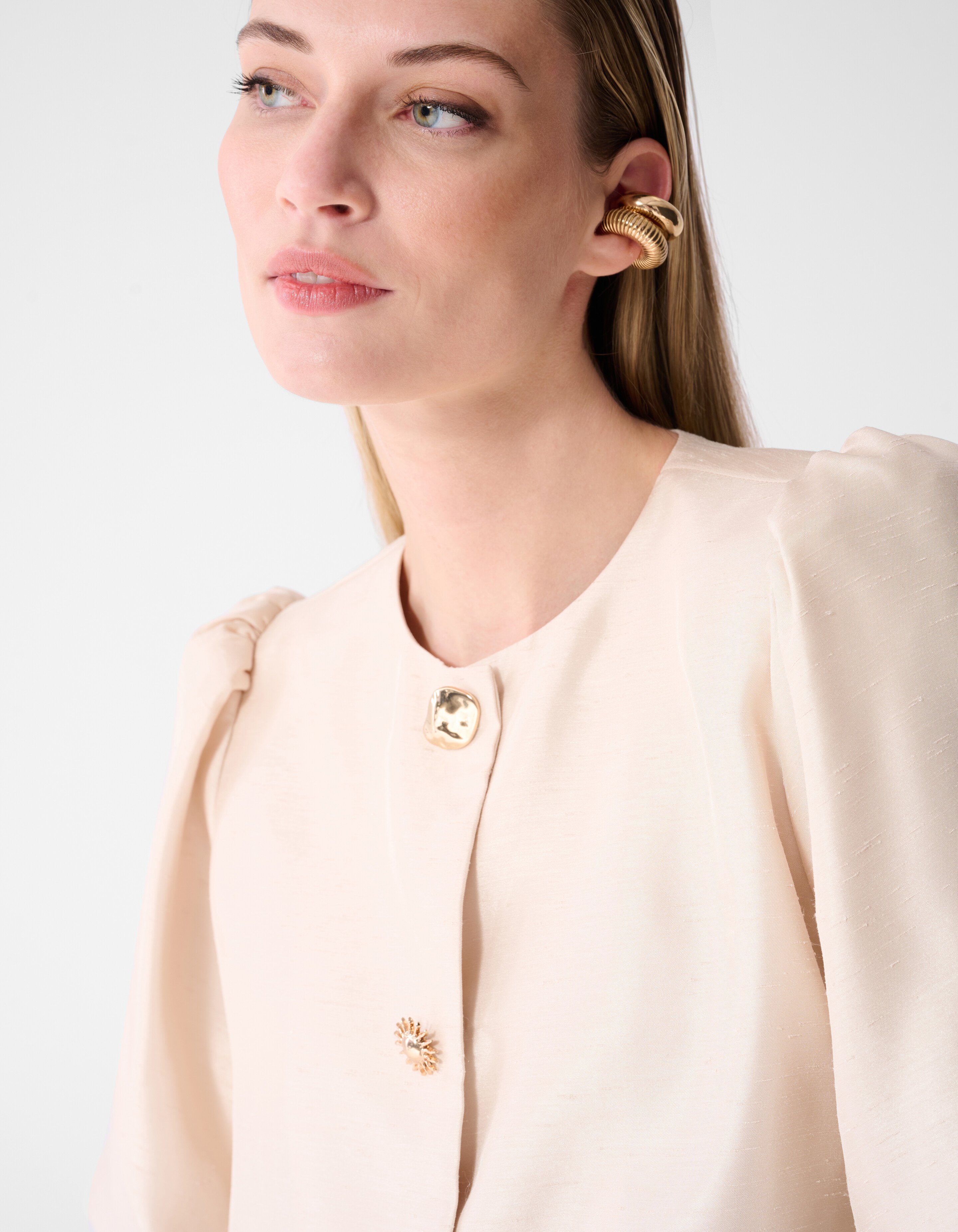 Button Blouse Gebroken Wit By Fred SHOEBY WOMEN