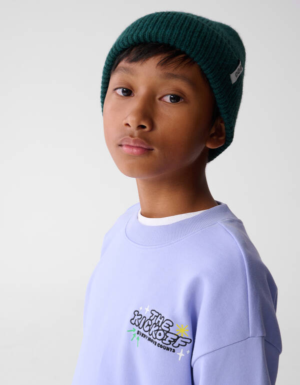 Kick Off Artwork Sweater Lichtpaars SHOEBY BOYS