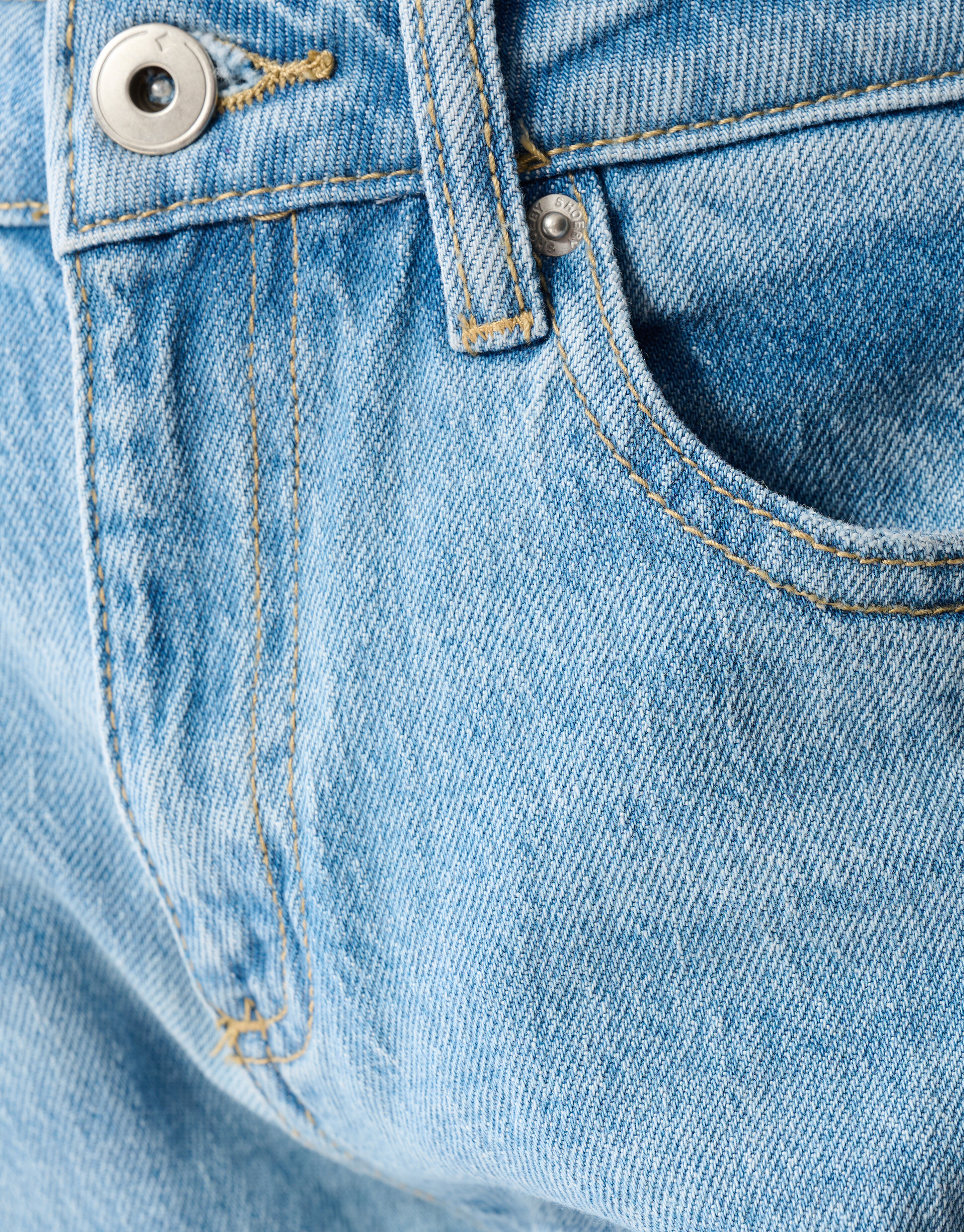 Destroyed Straight Fit Jeans Lichtblauw SHOEBY GIRLS