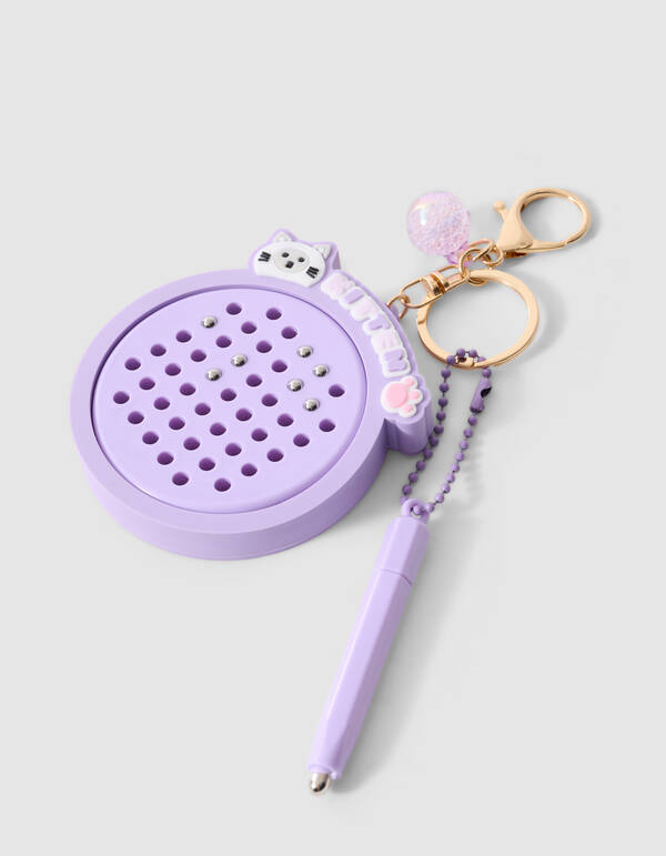 Kitten Bal Sleutelhanger Paars SHOEBY GIRLS