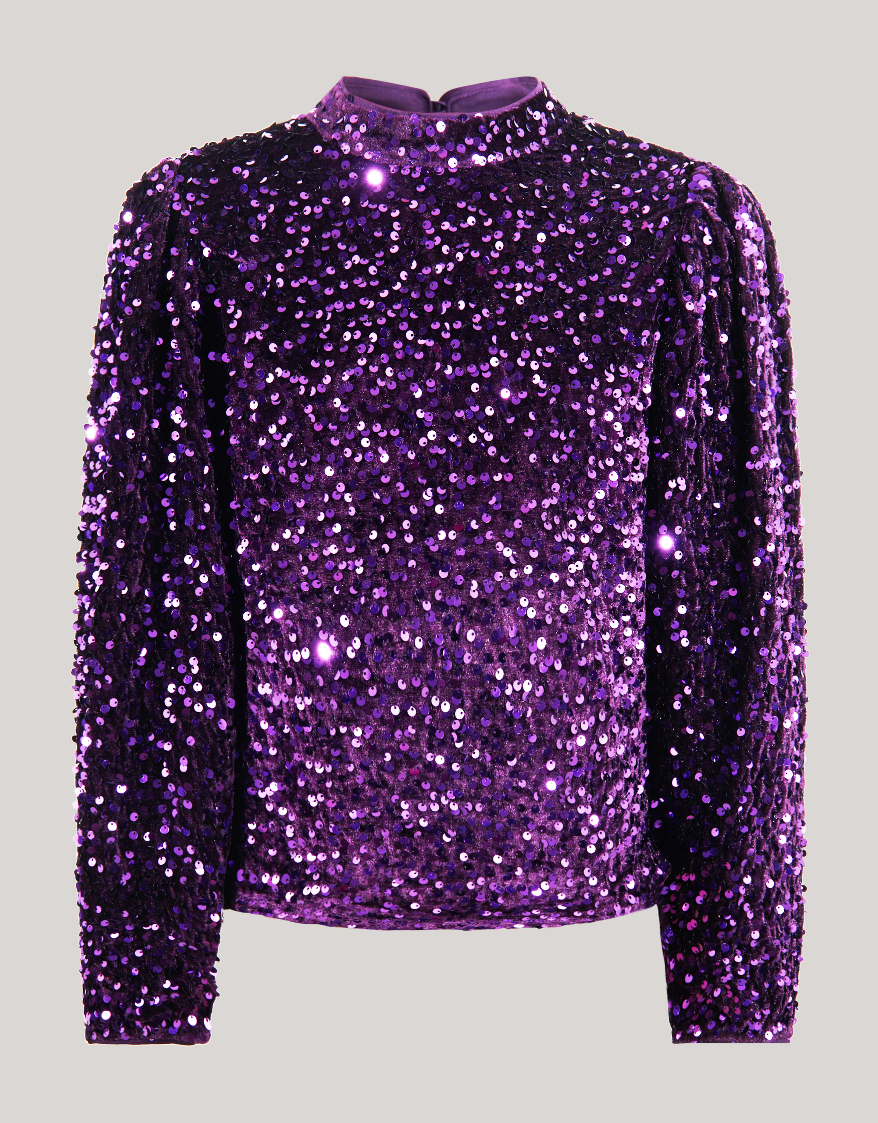 Velvet Pailletten Top Paars SHOEBY GIRLS