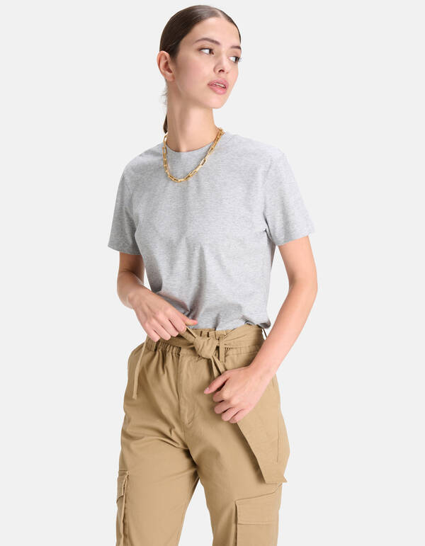 Basis T-shirt Grijs SHOEBY WOMEN