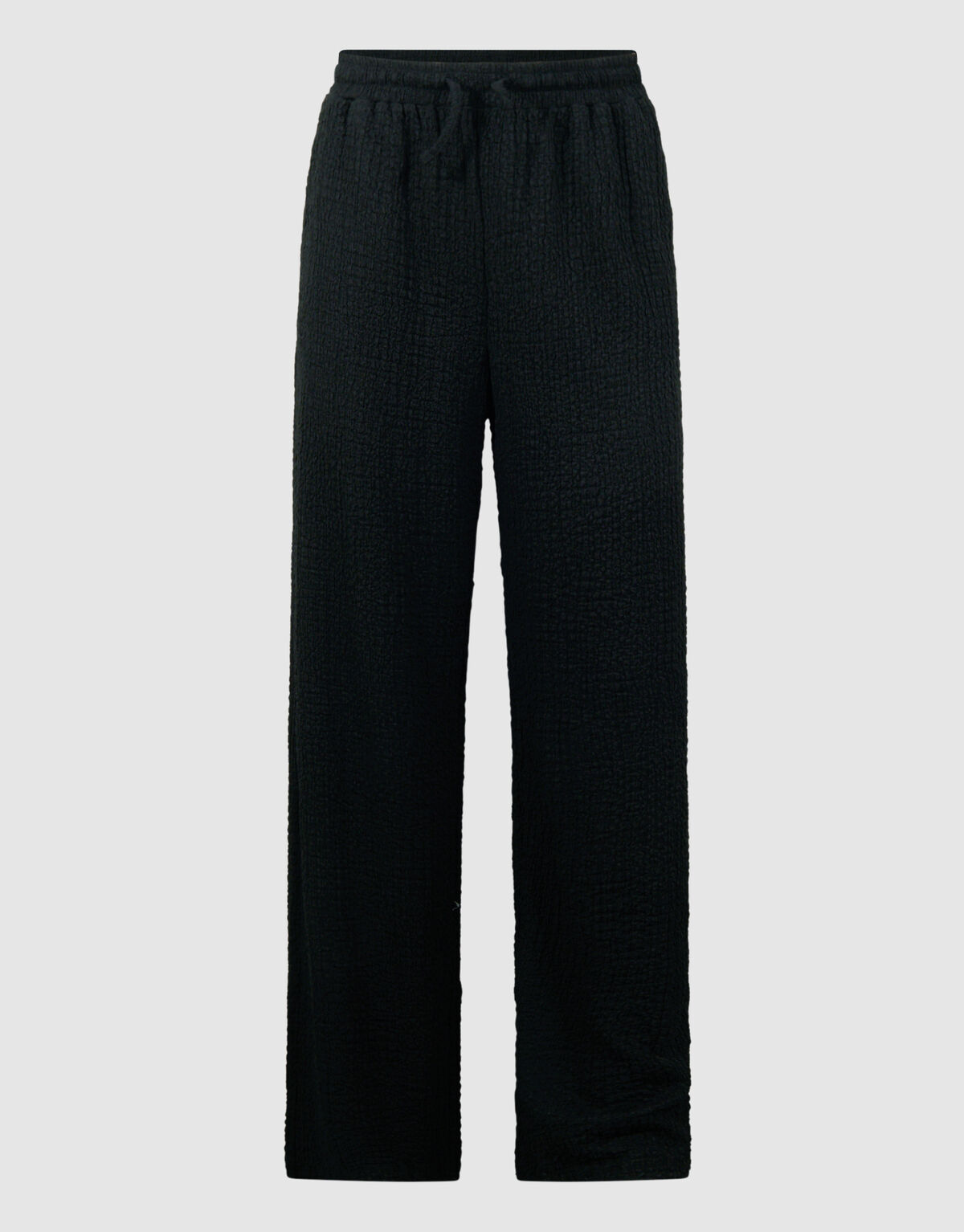 Crinkle Wide Leg Fit Broek Zwart SHOEBY WOMEN