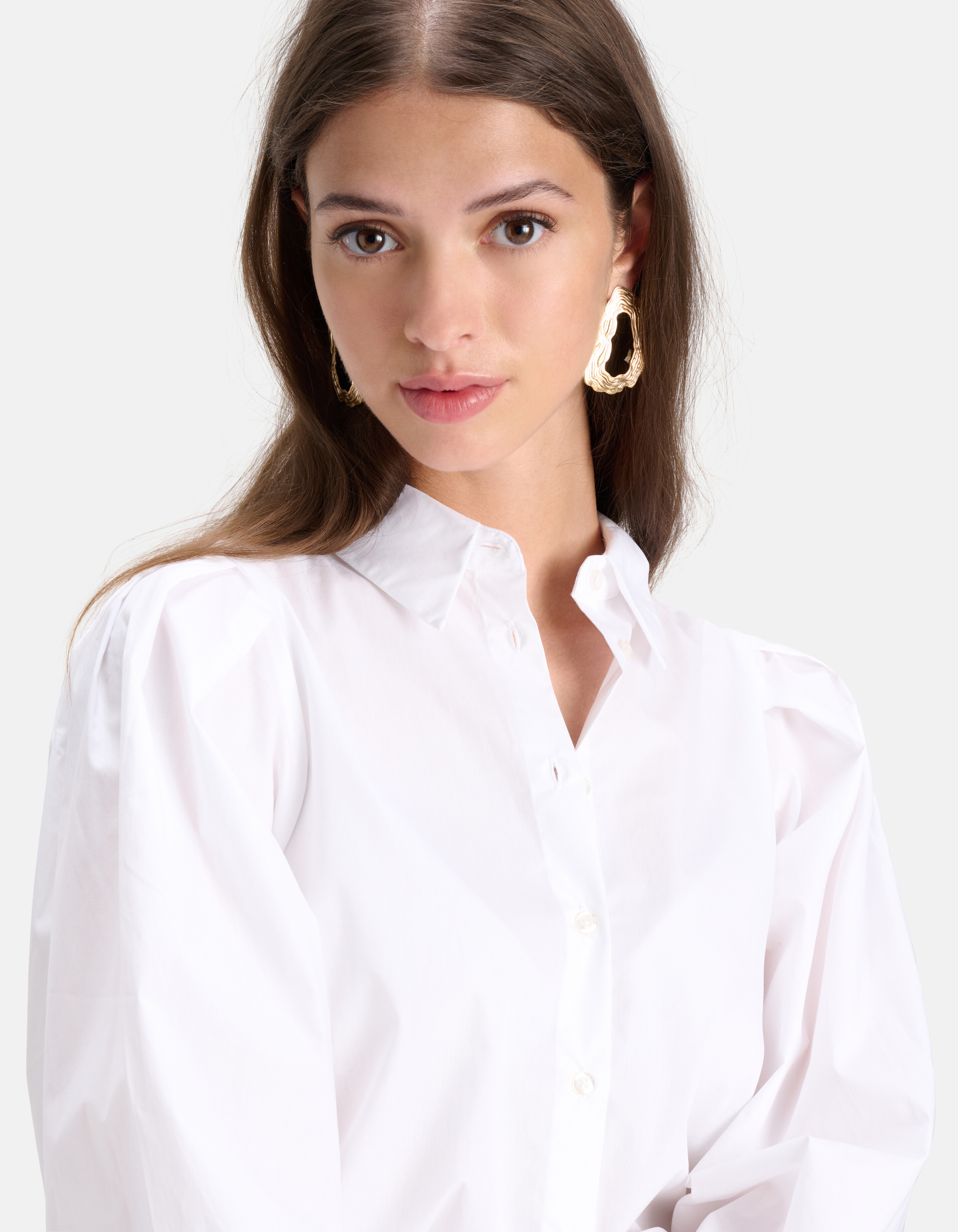 Klassieke Poplin Blouse Wit SHOEBY WOMEN