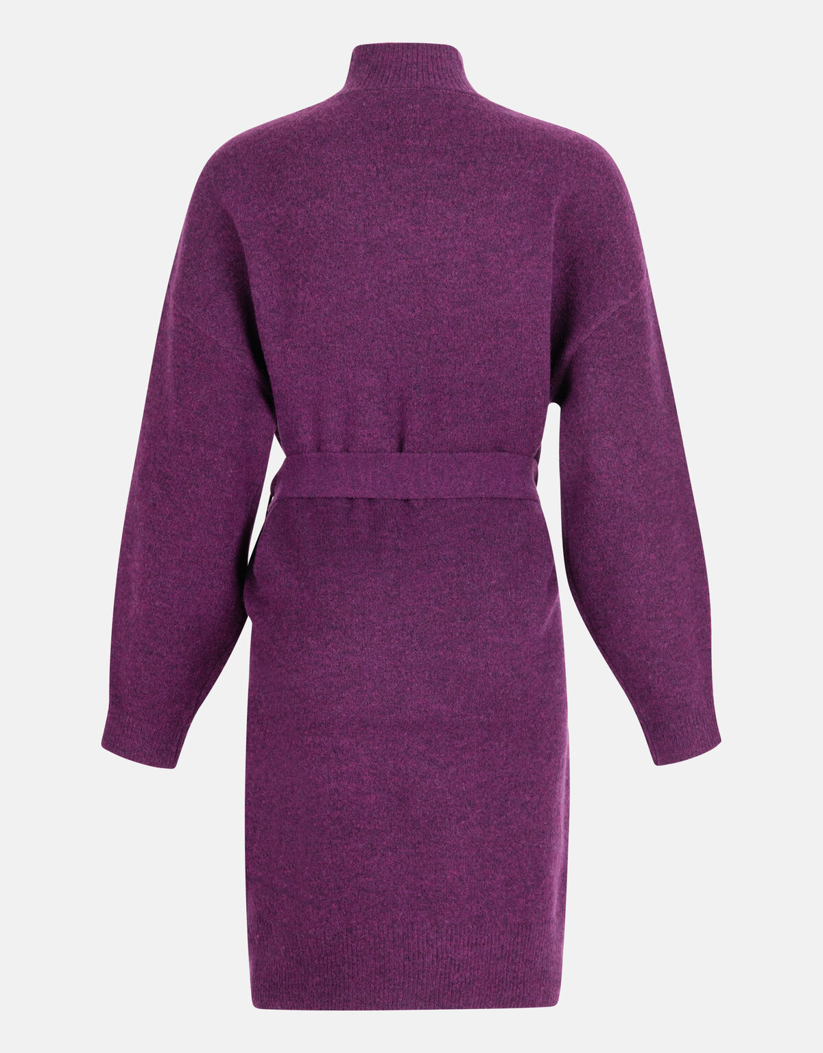 Trui Jurk Met Riem Donkerpaars SHOEBY WOMEN