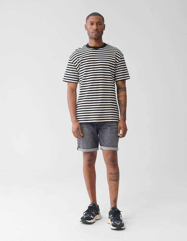 Denim Short Donkergrijs SHOEBY MEN