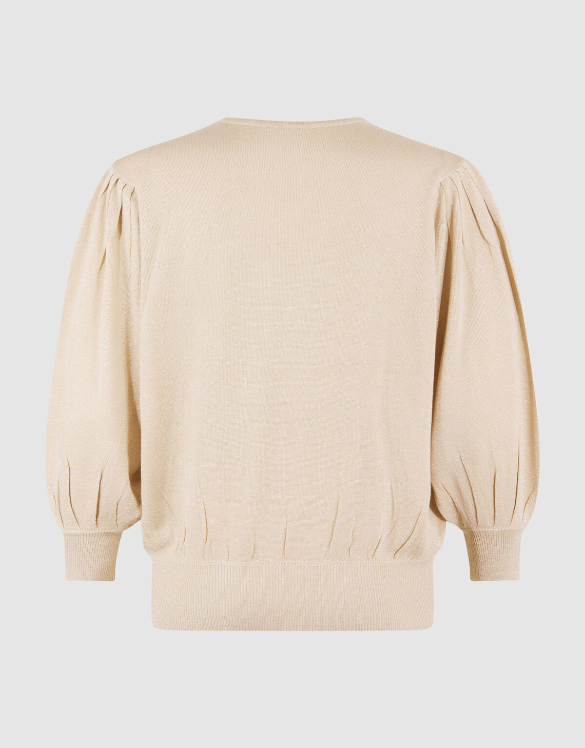 Glitter V-hals Trui Zand SHOEBY WOMEN