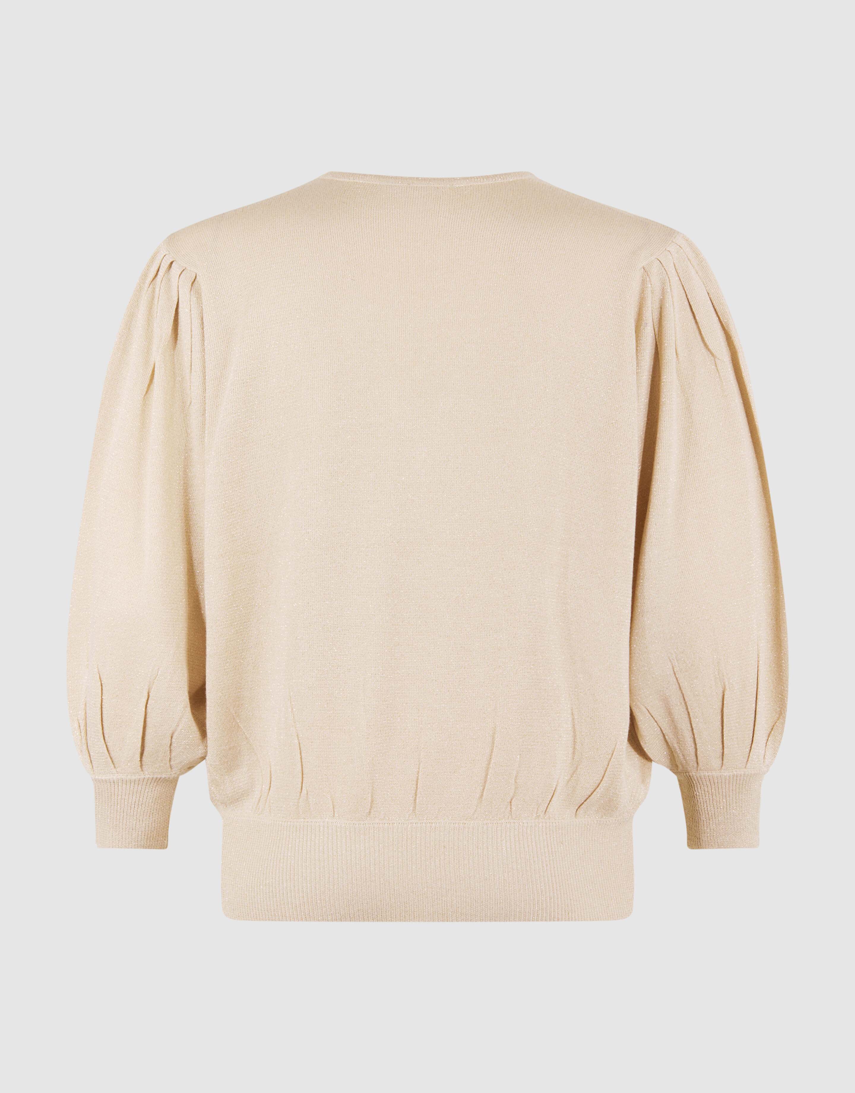 Glitter V-hals Trui Zand SHOEBY WOMEN