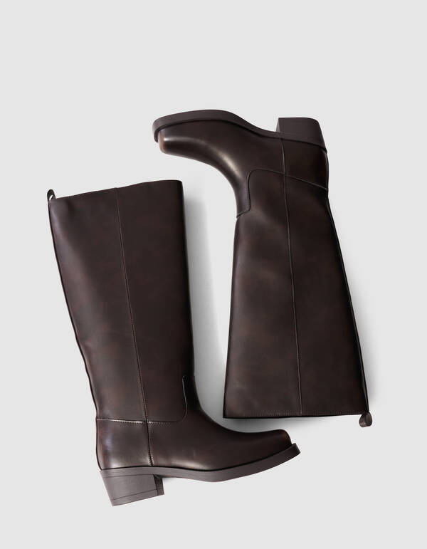 Hoge laarzen Donkerbruin SHOEBY SHOES