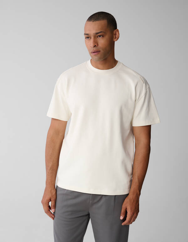 Label T-shirt Gebroken Wit SHOEBY MEN