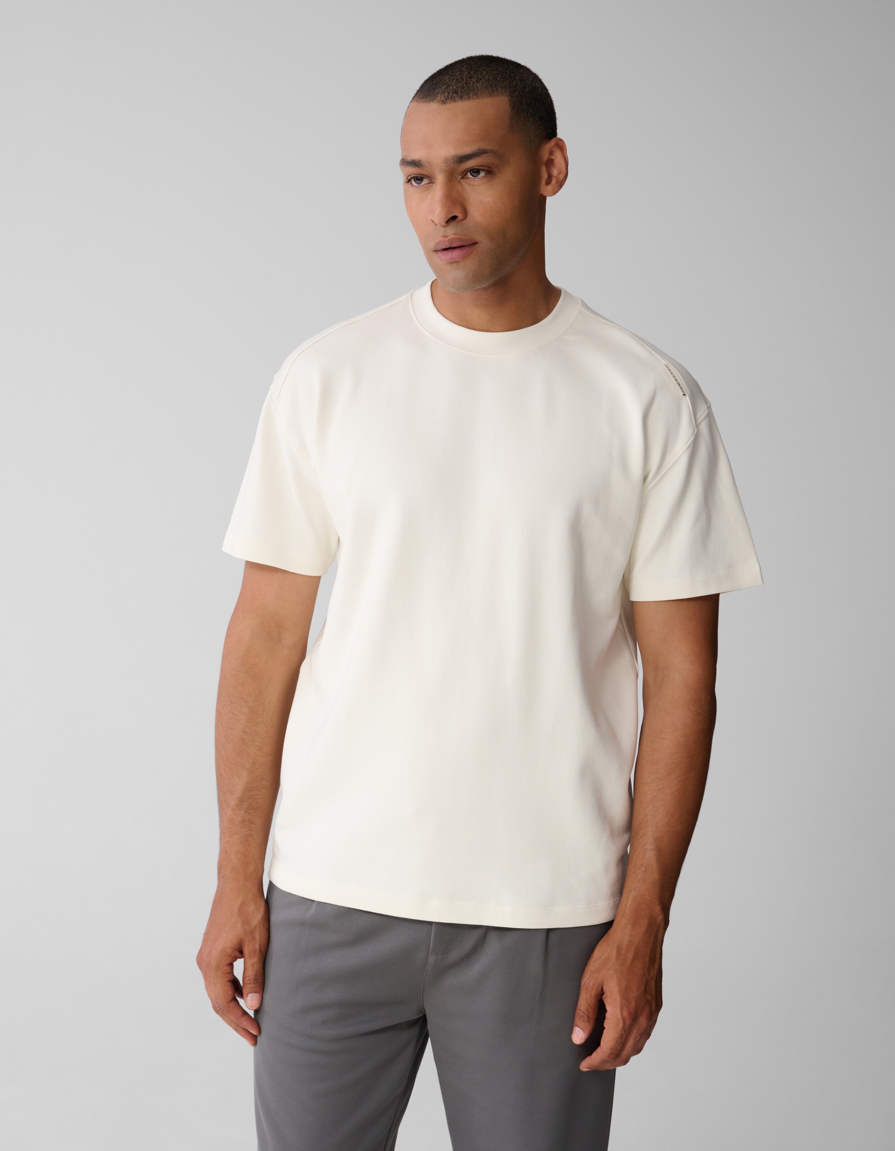Label T-shirt Gebroken Wit SHOEBY MEN