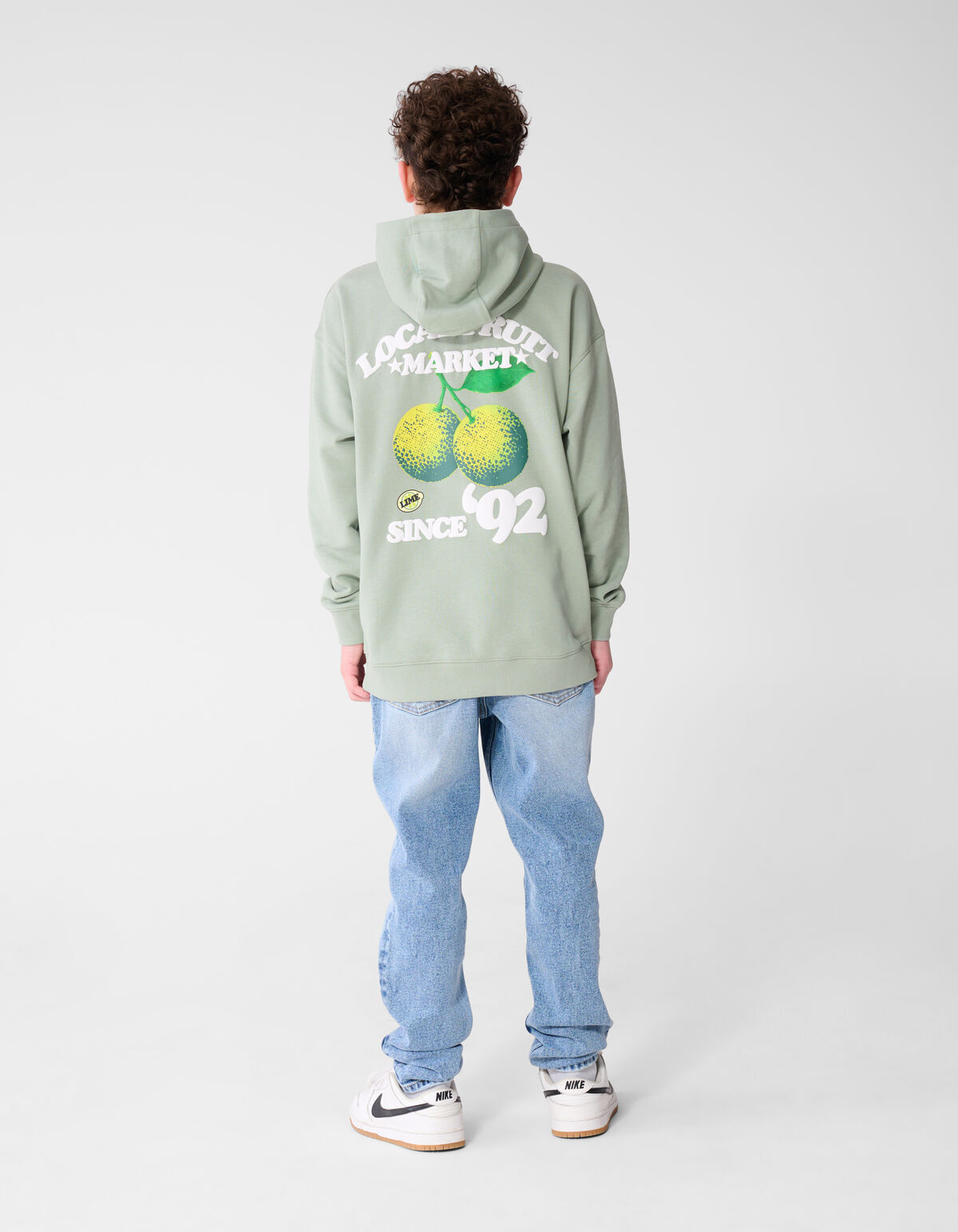 Market Artwork Hoodie Lichtgroen SHOEBY BOYS