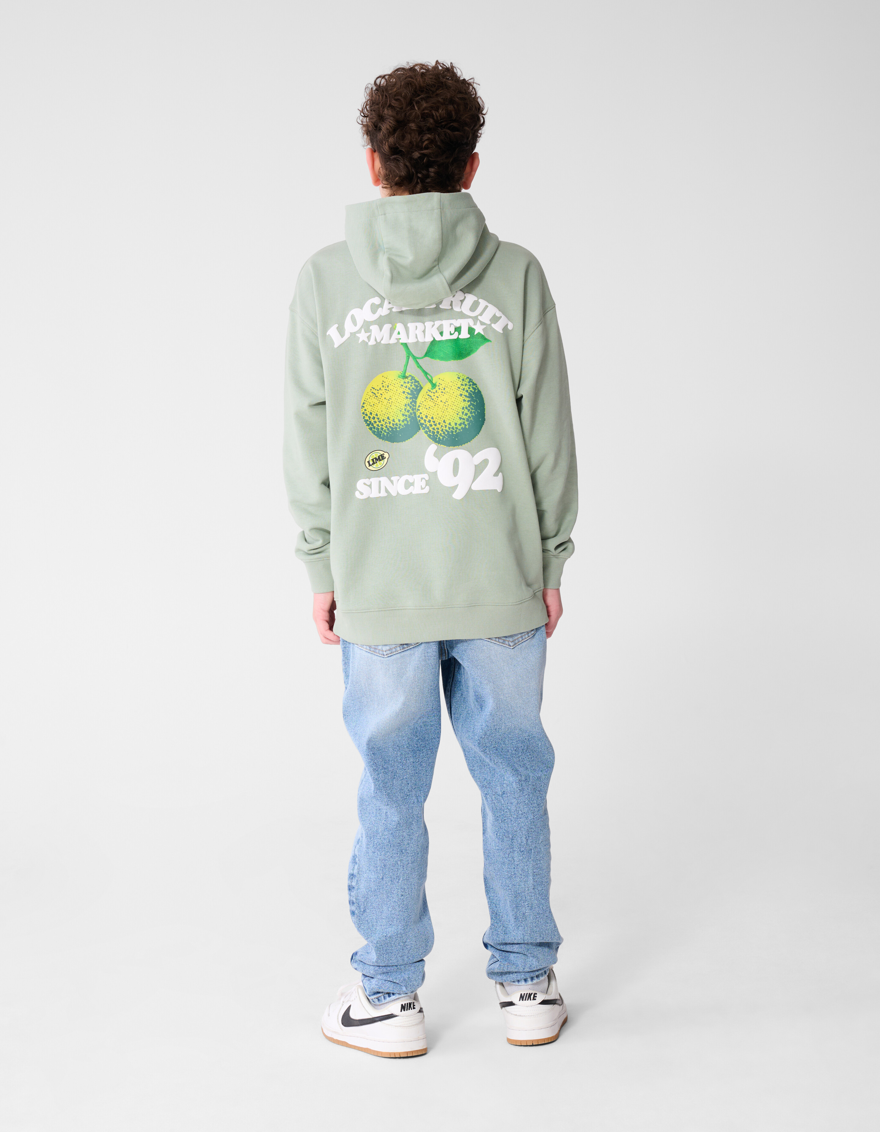 Market Artwork Hoodie Lichtgroen SHOEBY BOYS