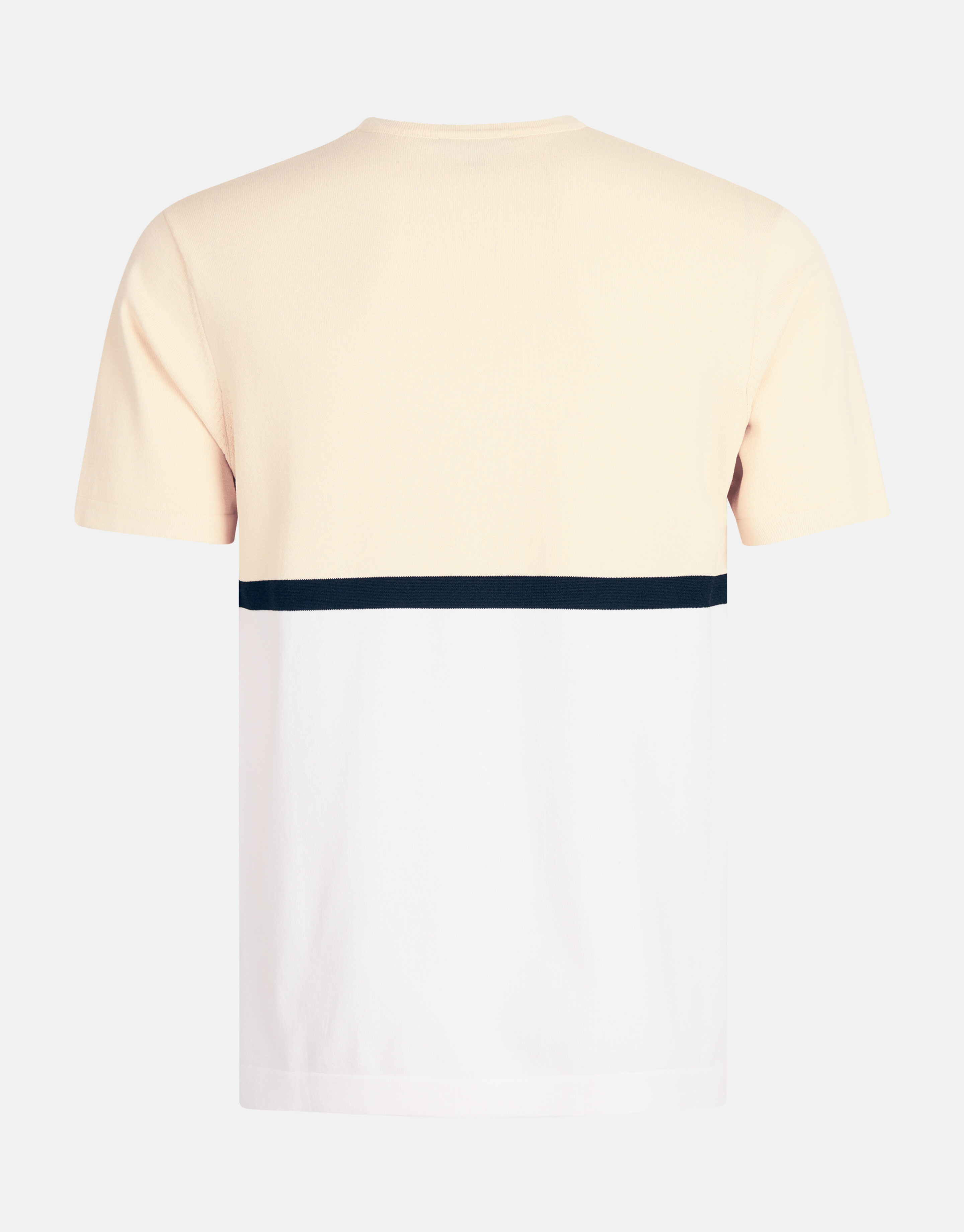 Gebreid Colorblock T-shirt Wit SHOEBY MEN
