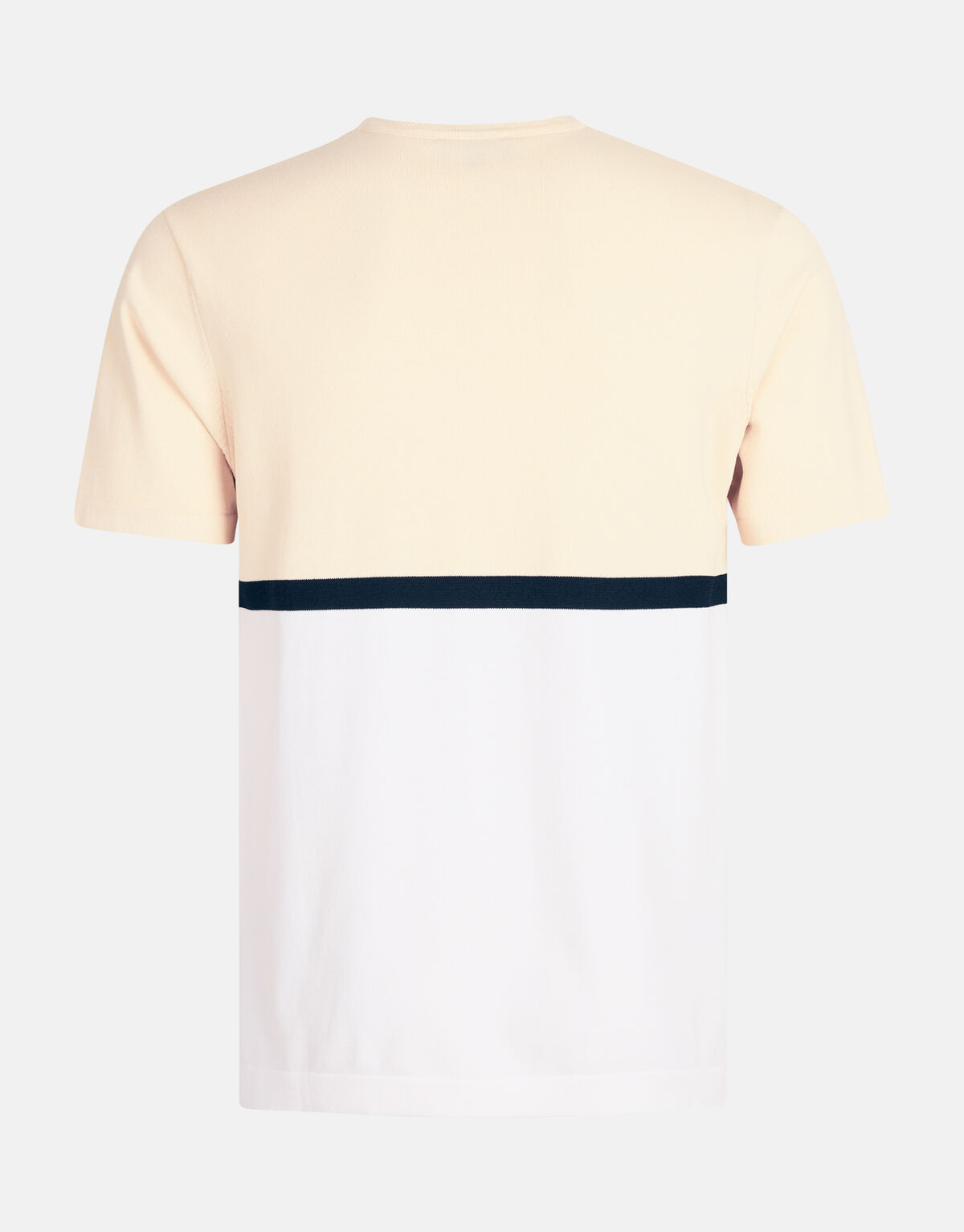 Gebreid Colorblock T-shirt Wit SHOEBY MEN