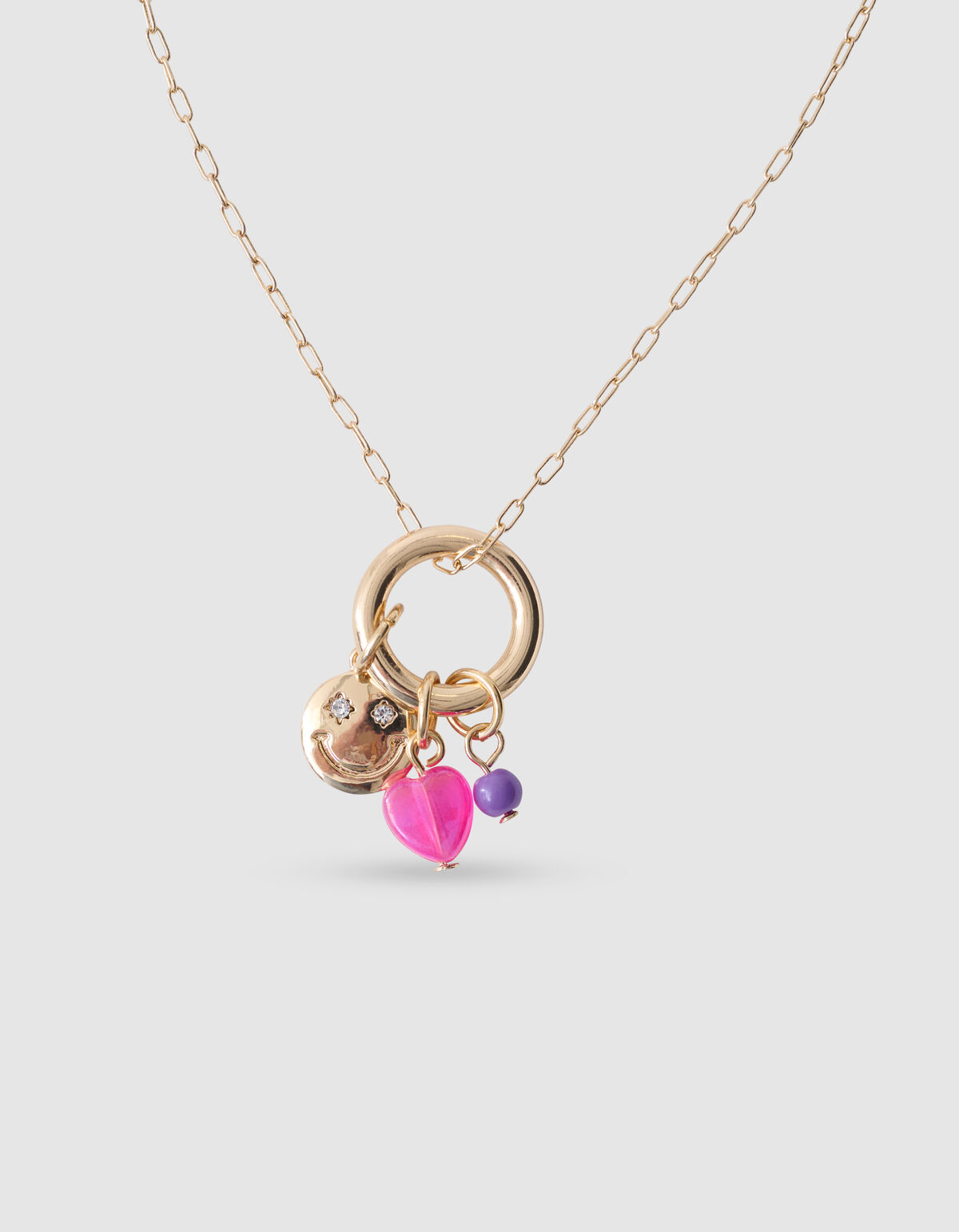 Smile Heart Ketting Goud SHOEBY GIRLS