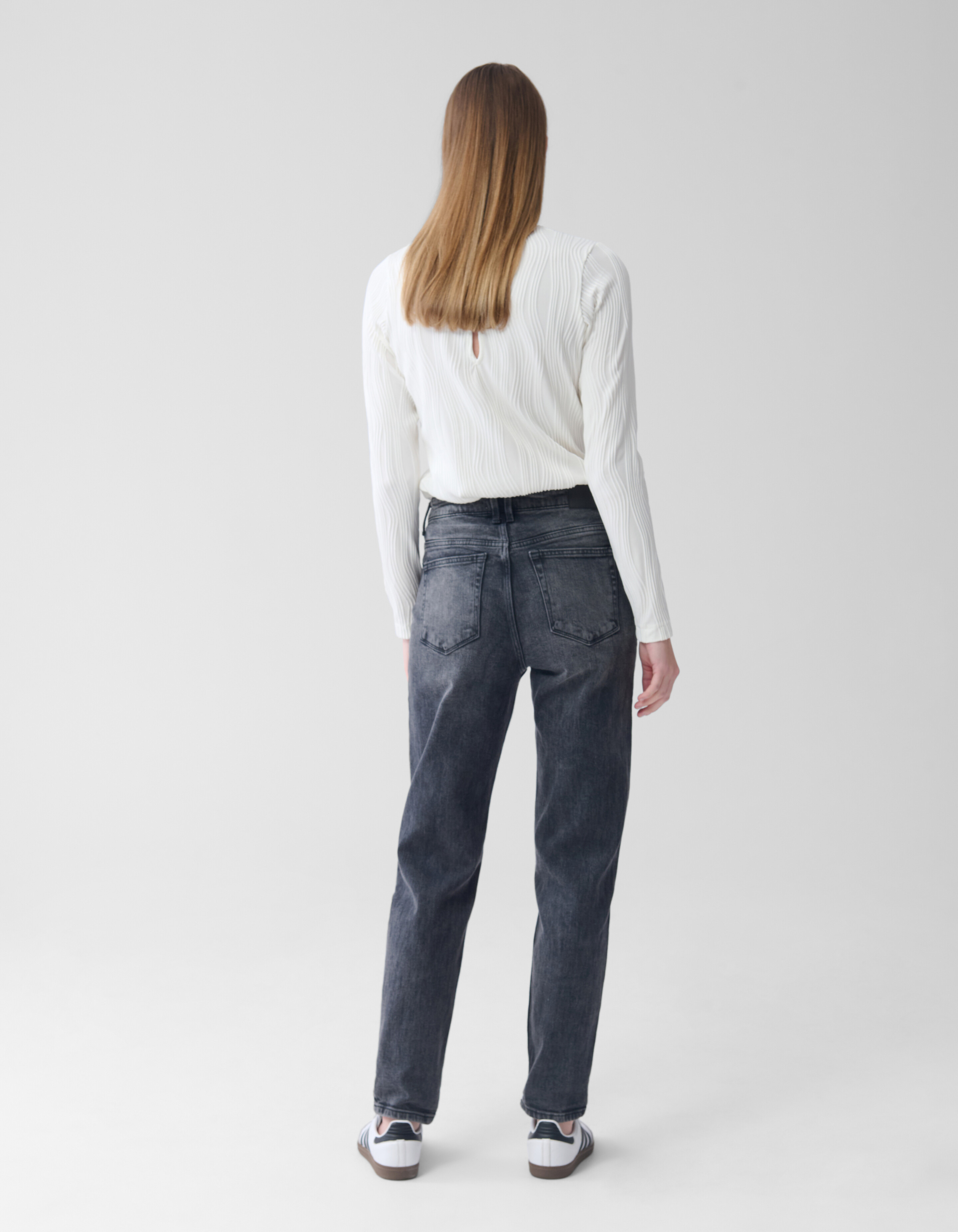 Tapered Fit Jeans Donkergrijs L29 SHOEBY WOMEN