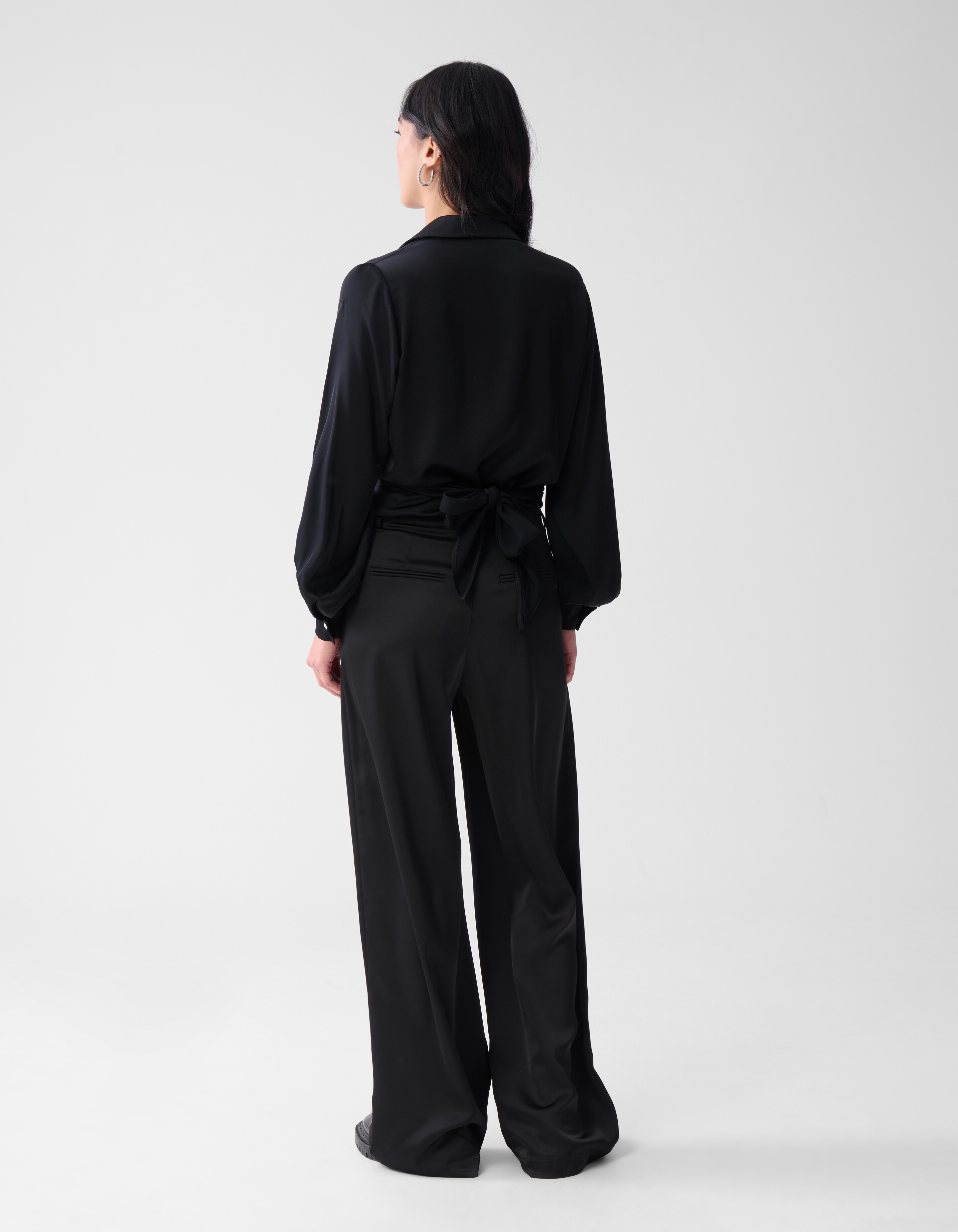 Knot Blouse Zwart SHOEBY WOMEN