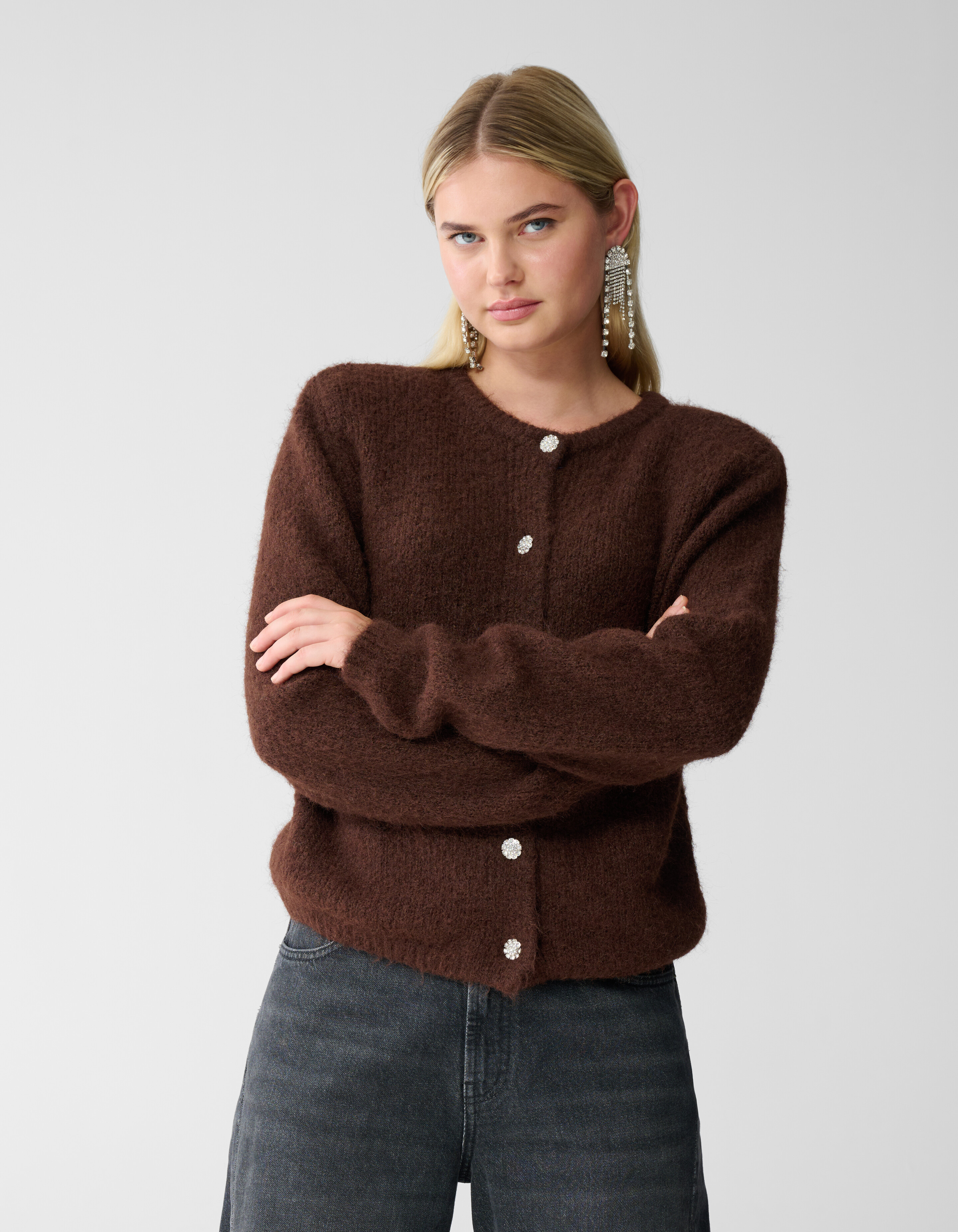 Reversible Knit Vest Bruin SHOEBY WOMEN