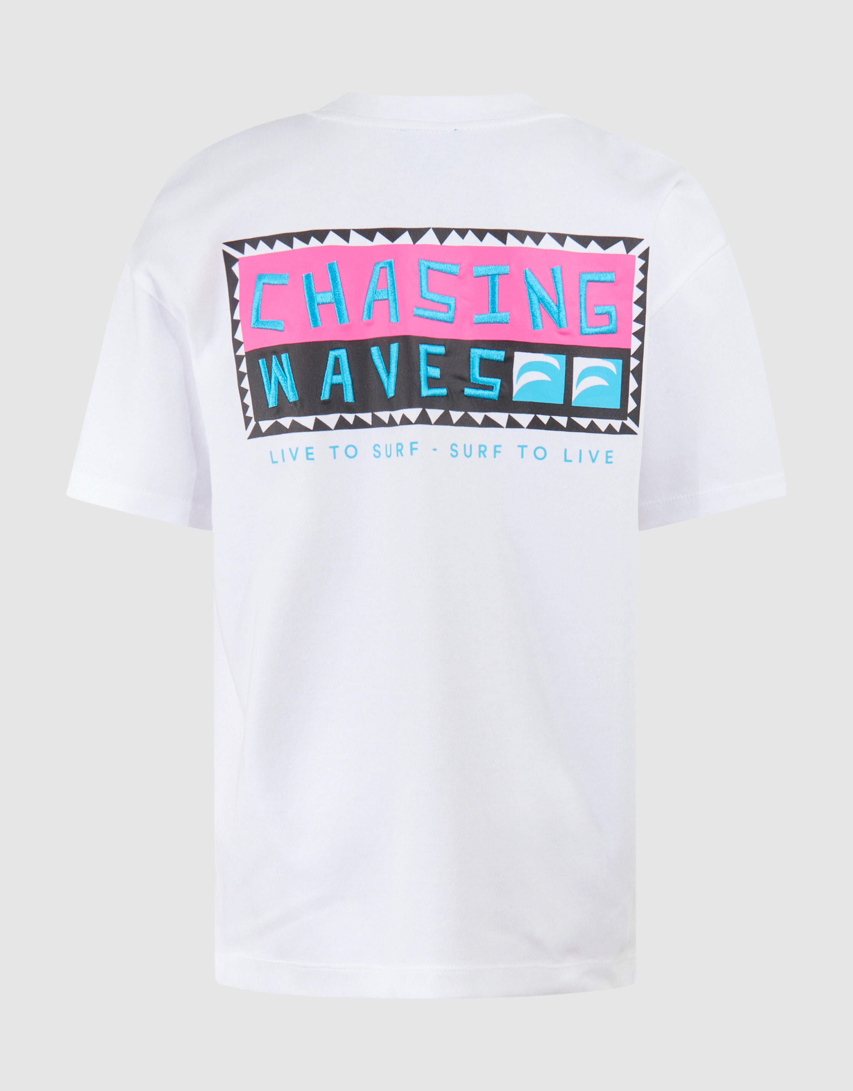 Waves Artwork T-shirt Wit SHOEBY BOYS