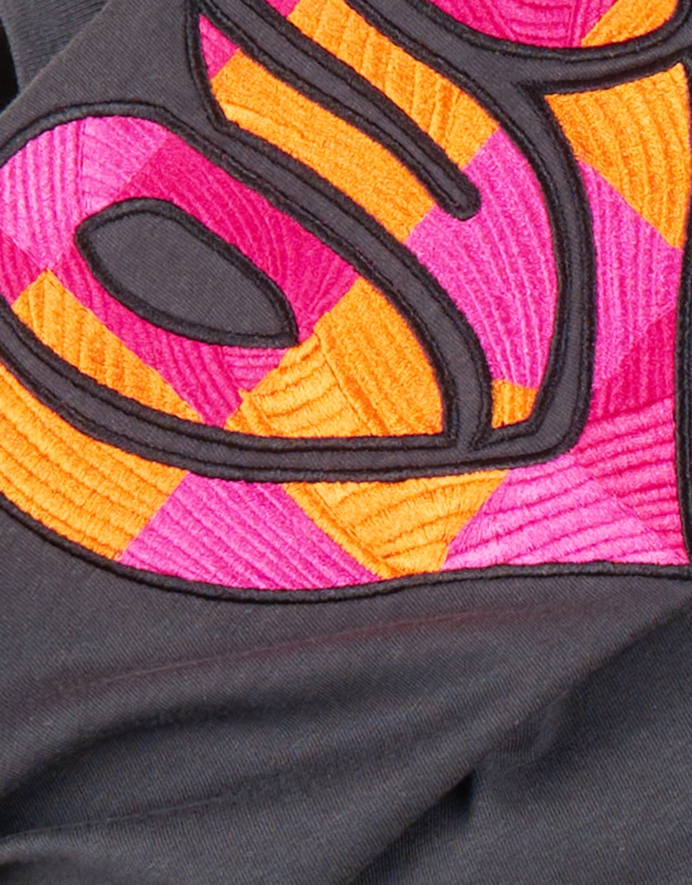 Embroidery T-shirt Donkergrijs SHOEBY GIRLS