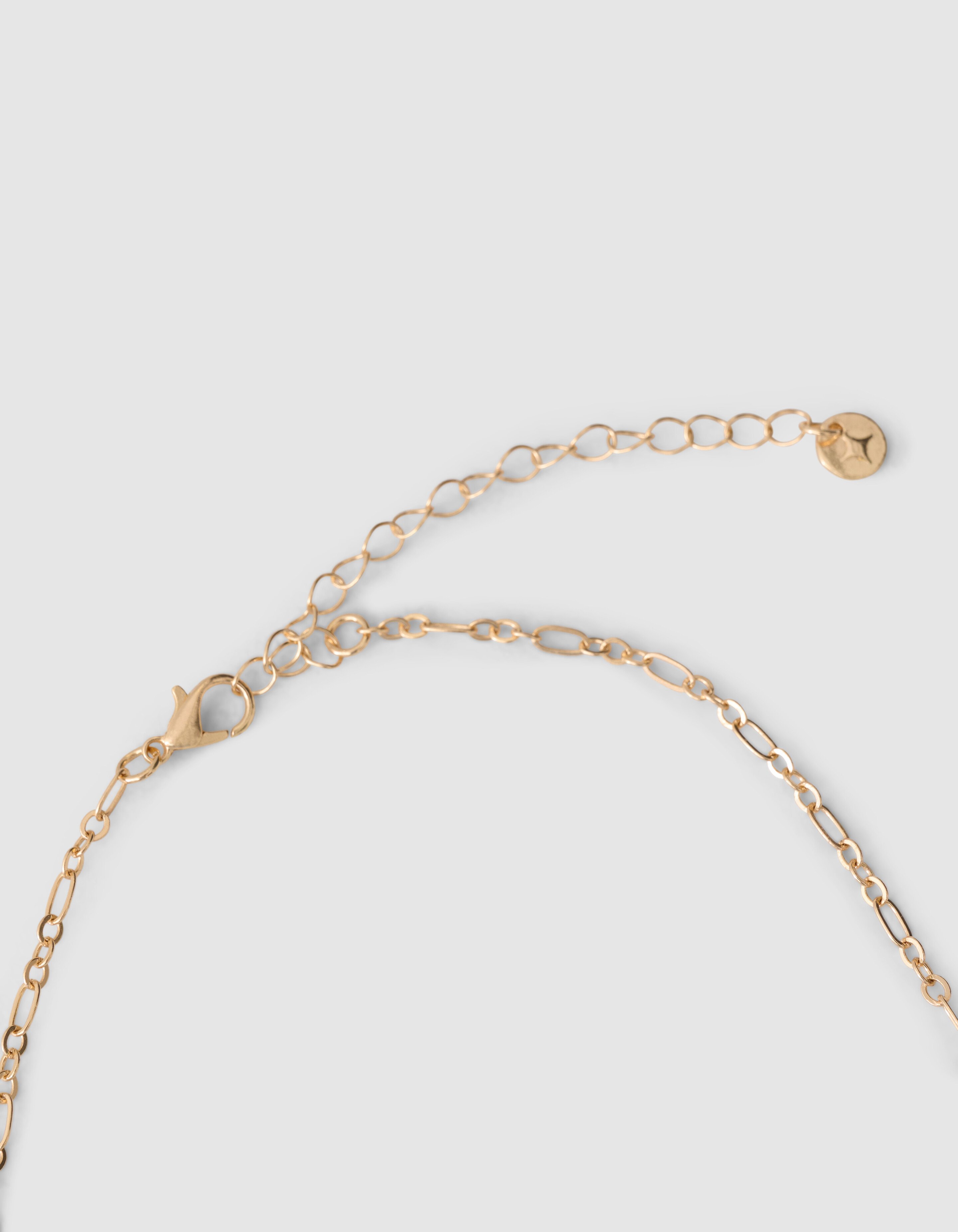 Flower Strass Ketting Goud SHOEBY ACCESSOIRES