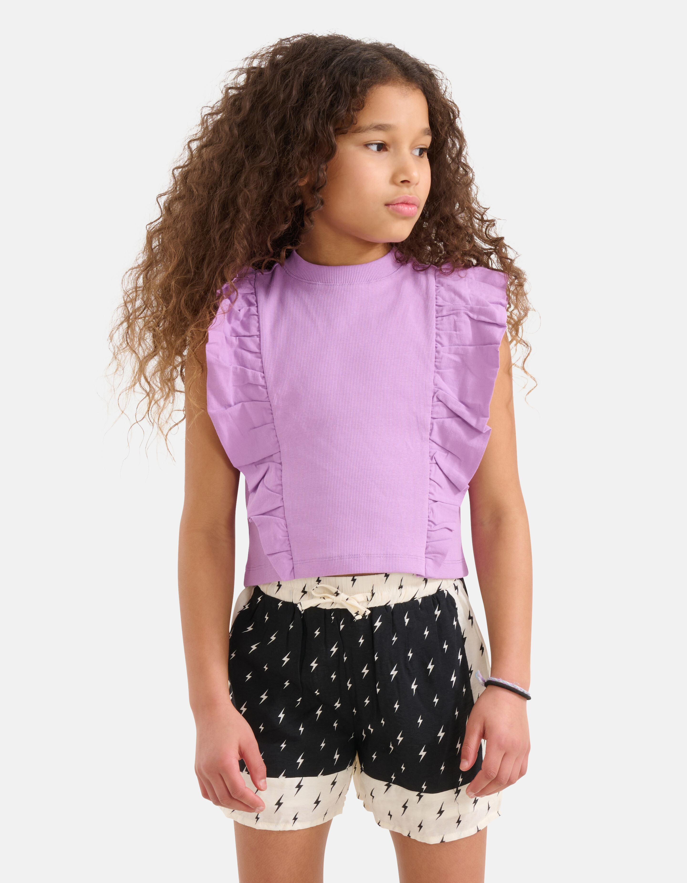 Ruffle Top Lichtpaars SHOEBY GIRLS