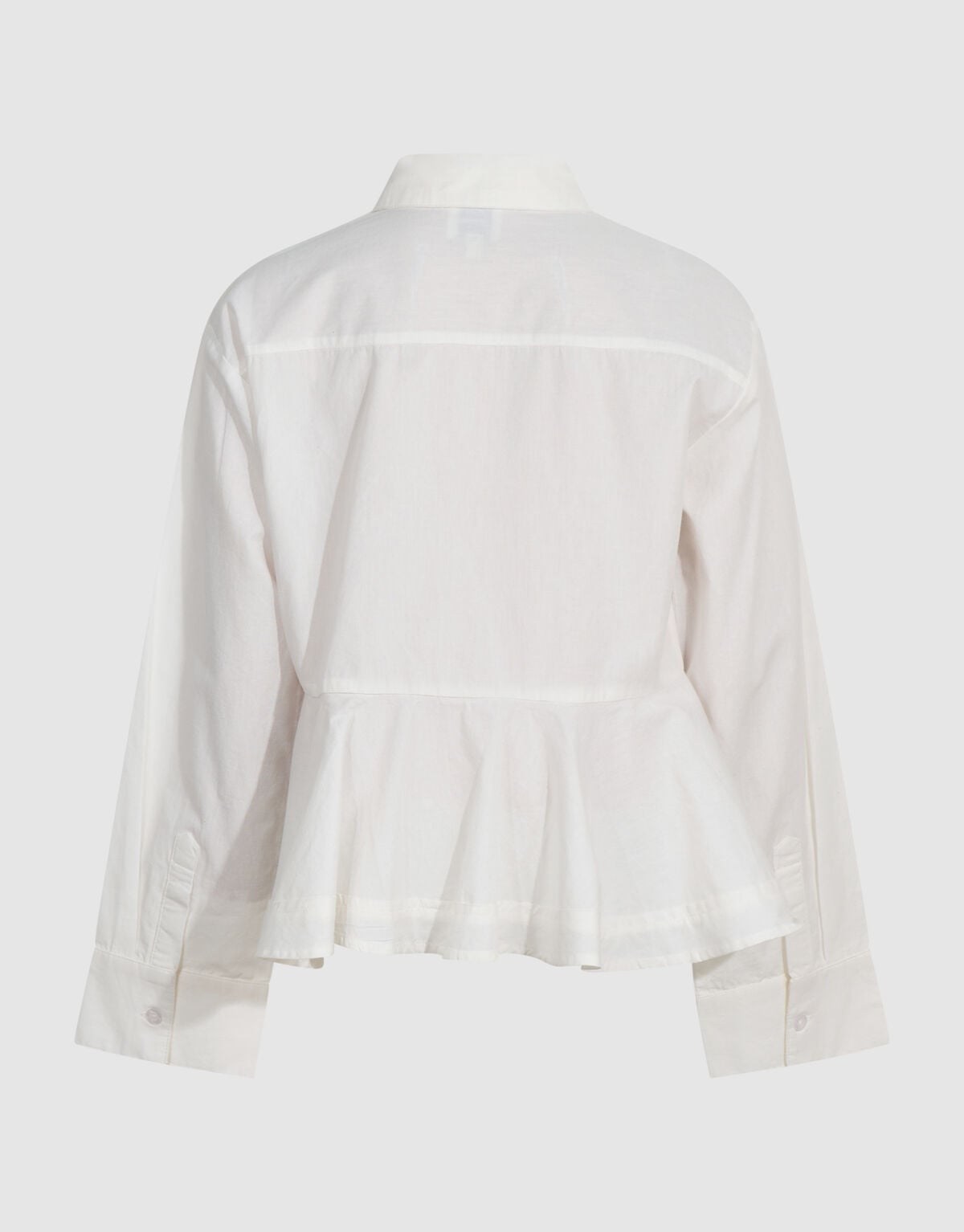 Peplum Hart Blouse Wit SHOEBY GIRLS