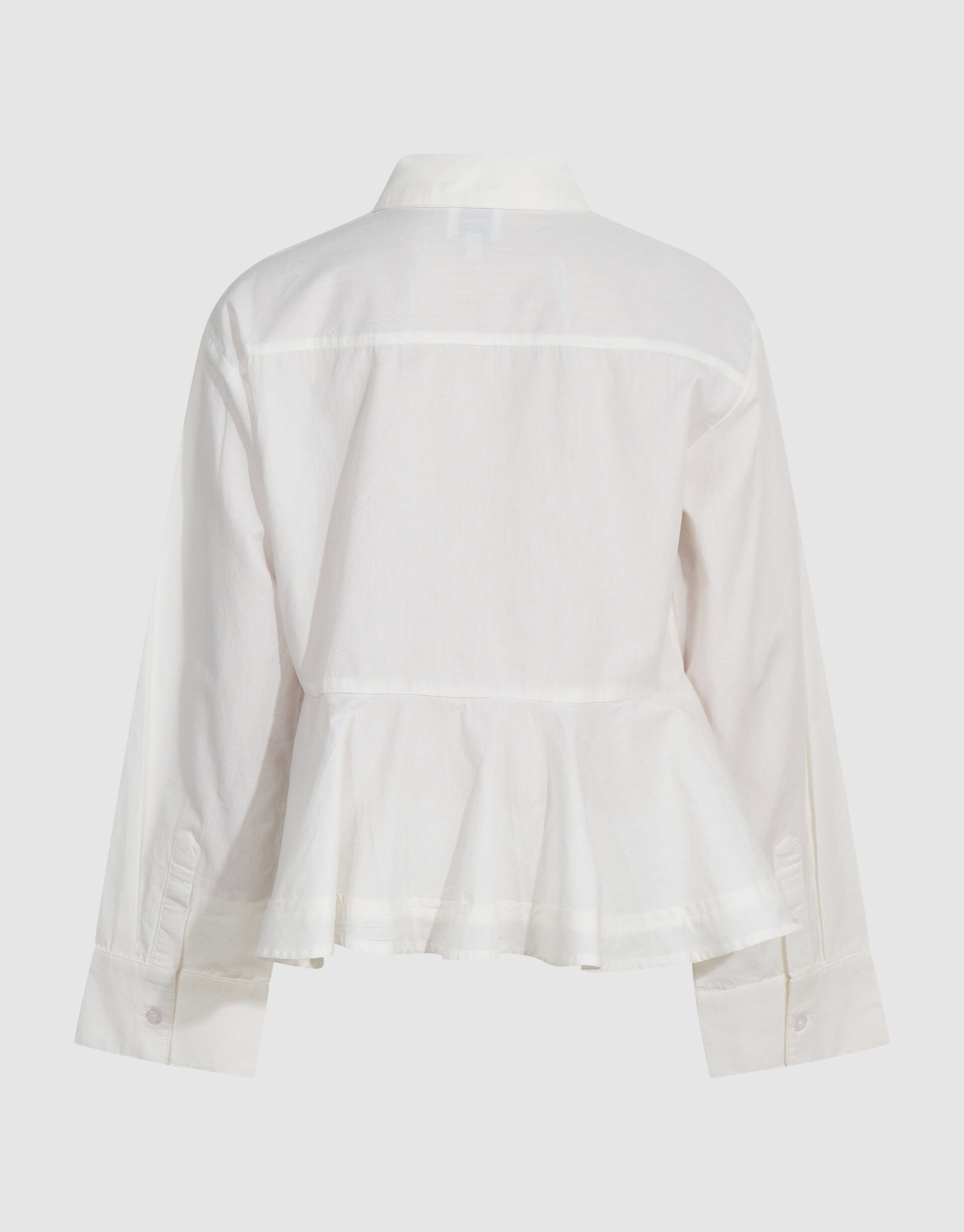 Peplum Hart Blouse Wit SHOEBY GIRLS