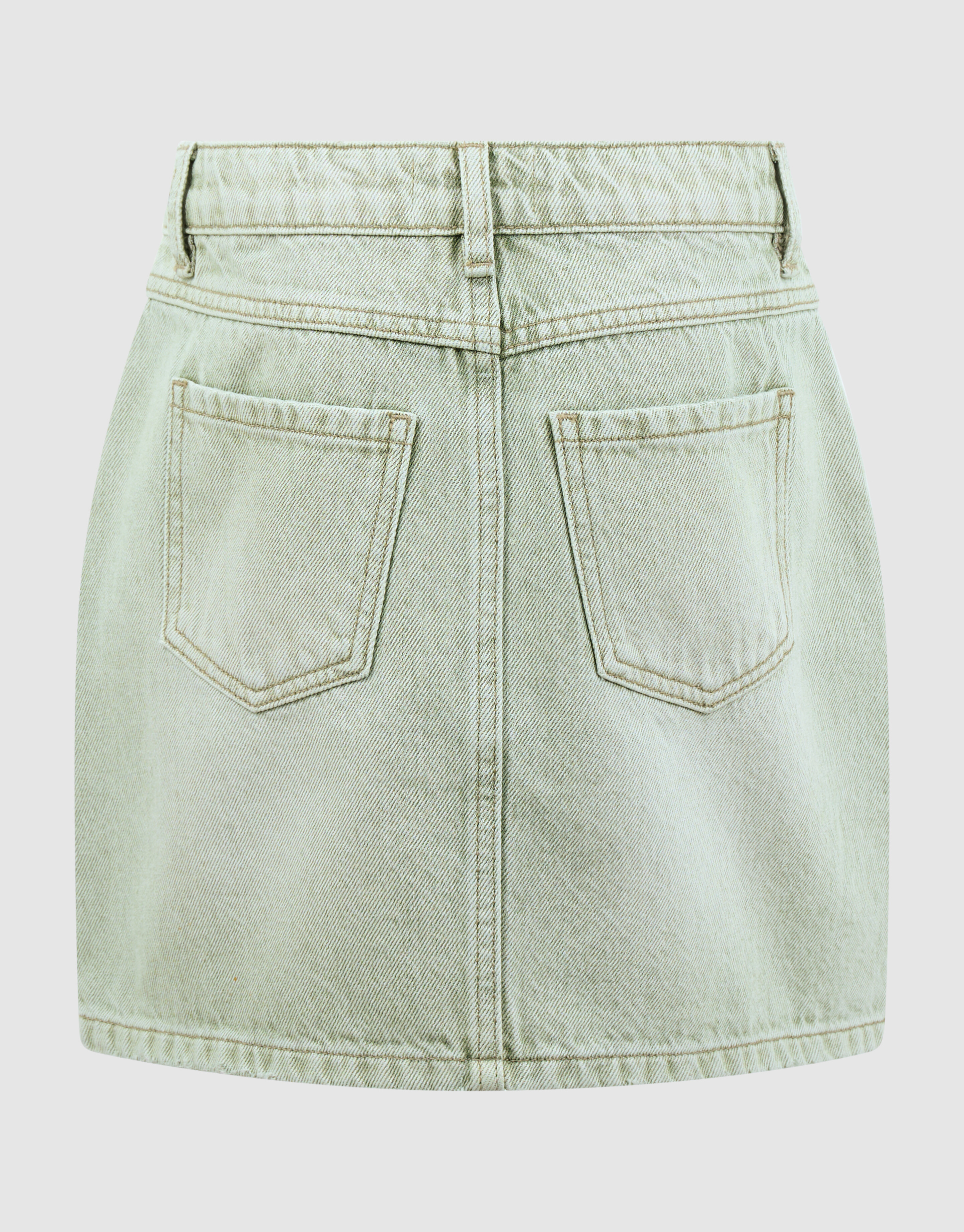 Rhinestone Denim Rok Groen SHOEBY GIRLS