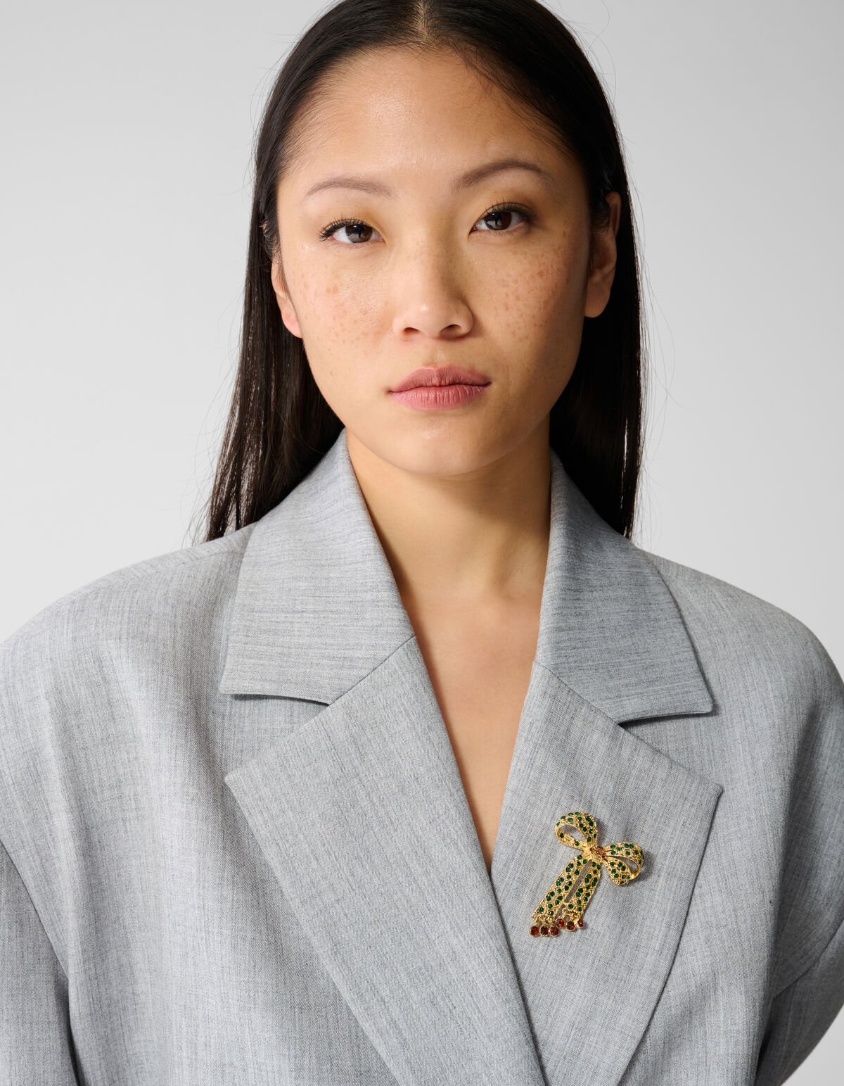 Strass Strik Broche Goud SHOEBY ACCESSOIRES