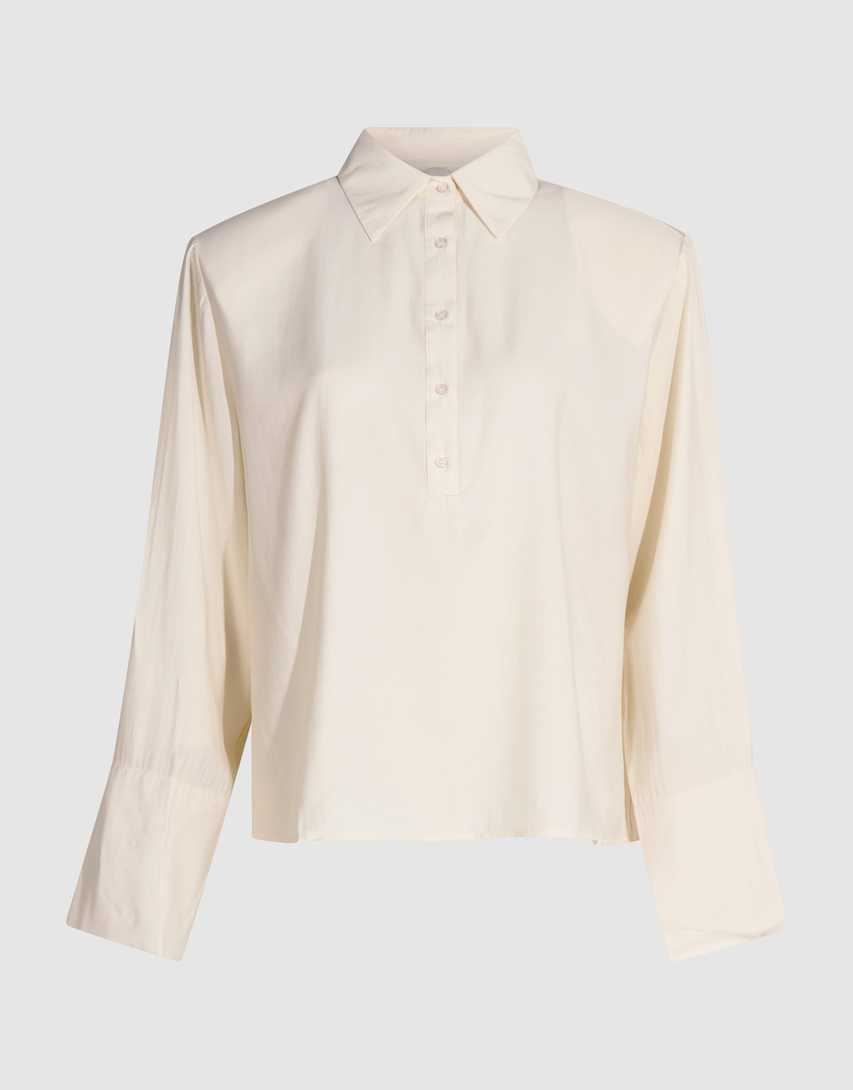 Soft Polo Blouse Ecru SHOEBY WOMEN