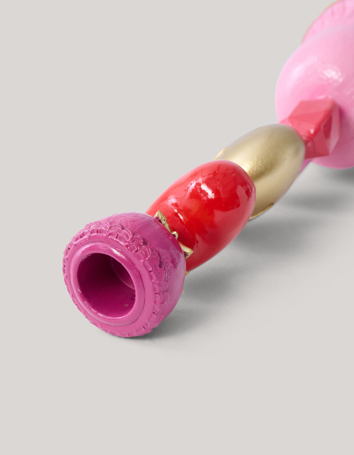 Smiley Kandelaar Roze By Fred SHOEBY ACCESSOIRES
