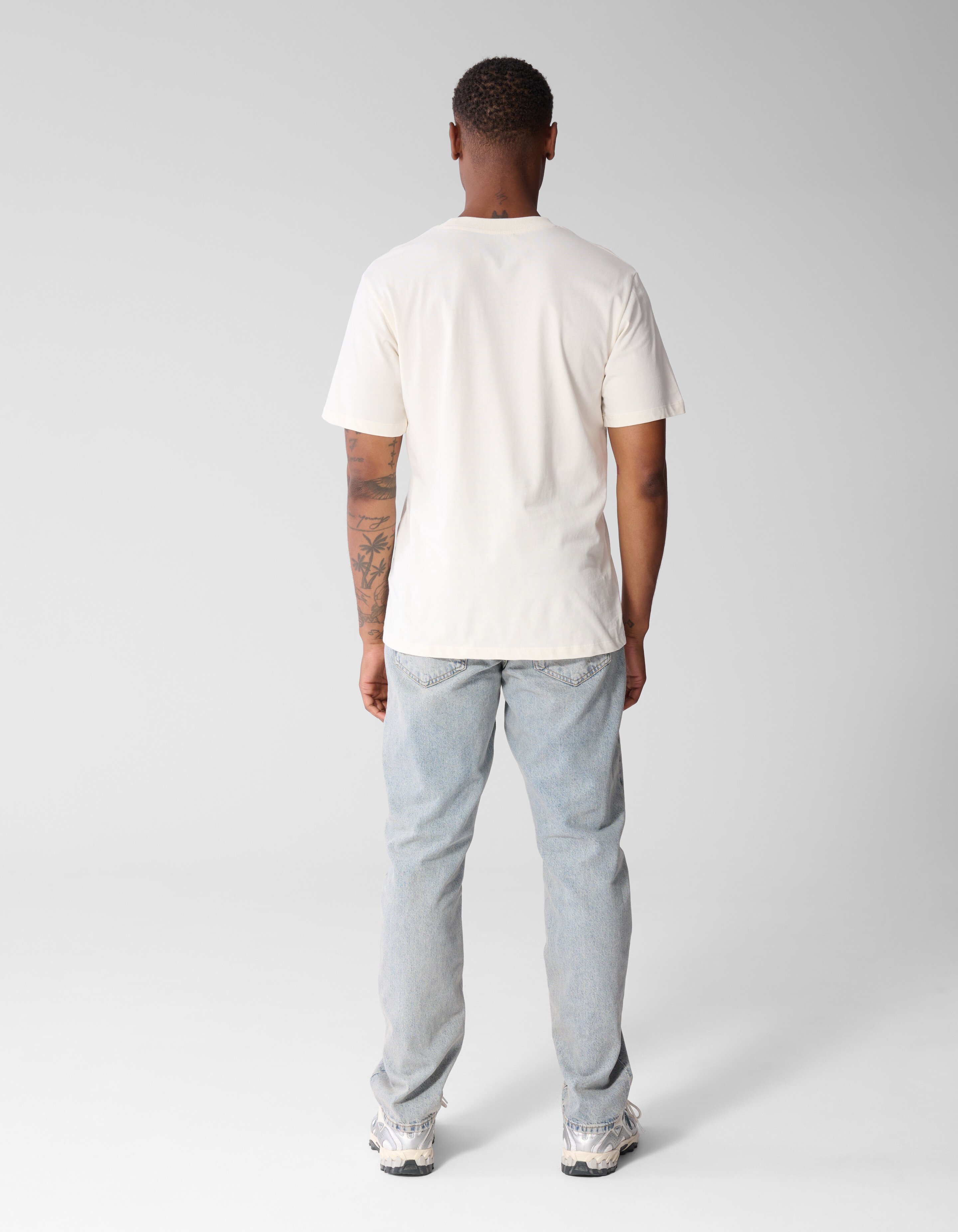 Minimal Artwork T-shirt Gebroken Wit SHOEBY MEN