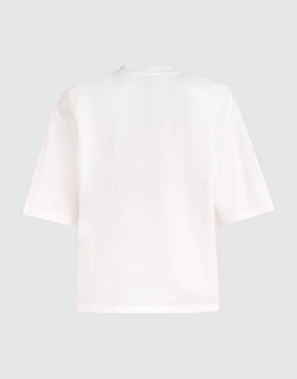 Oversized Logo T-shirt Wit SHOEBY WOMEN