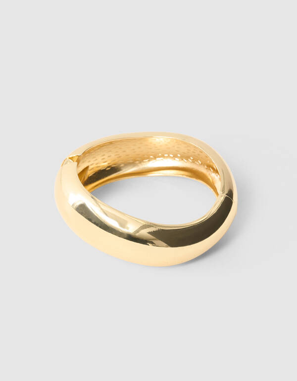 Organic Shape Bangle Goud SHOEBY ACCESSOIRES